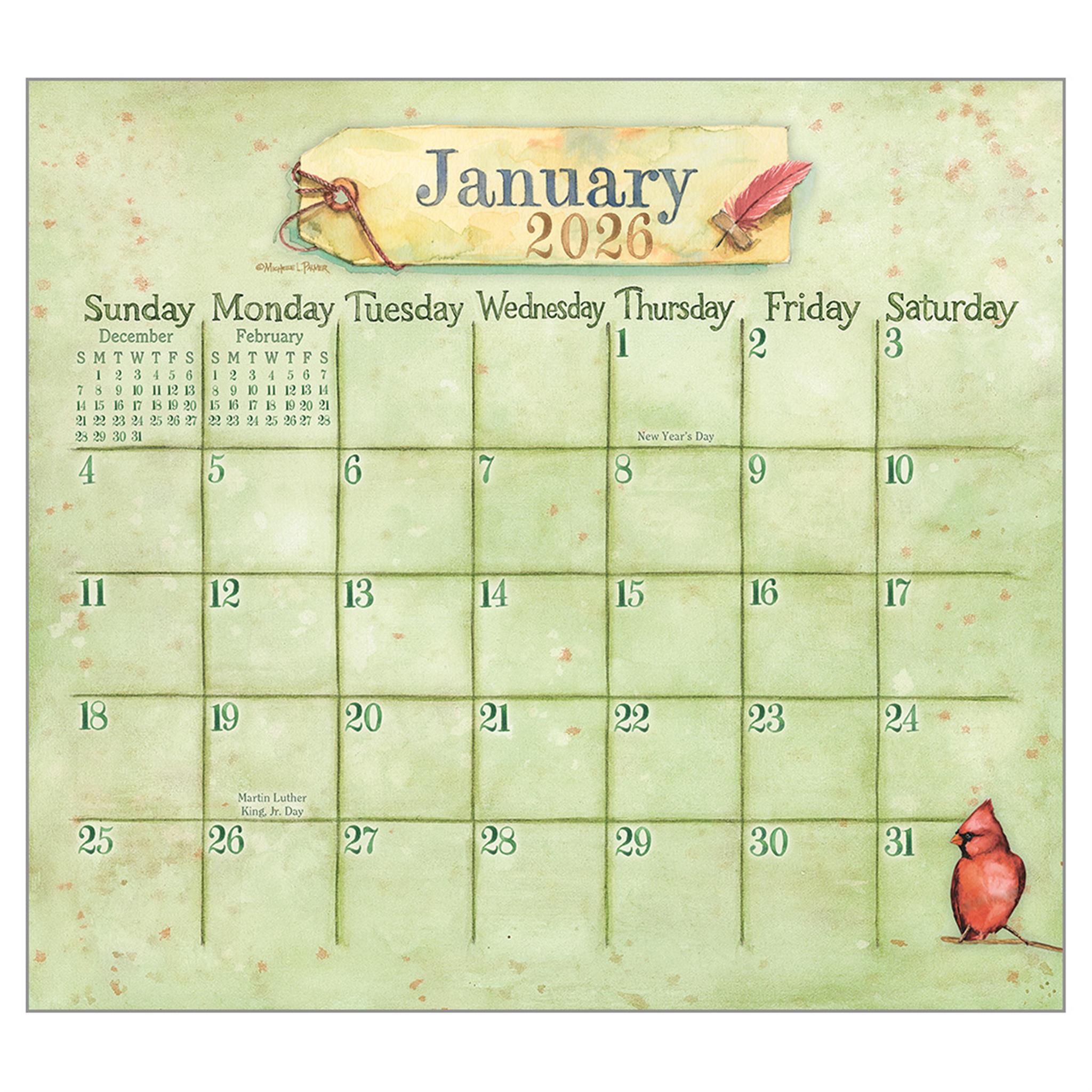 Calendrier mural de luxe 2026 « Outside My Window » - Disponible uniquement en ligne