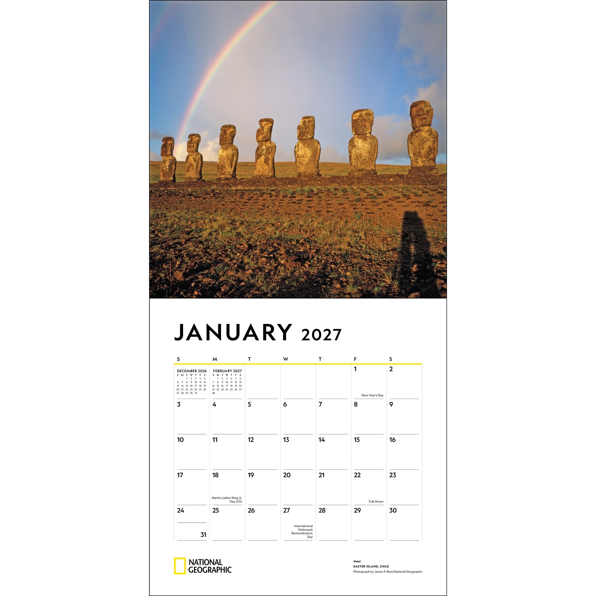 National Geographic: Journeys of a Lifetime 2027 Wall Calendar - Online Only