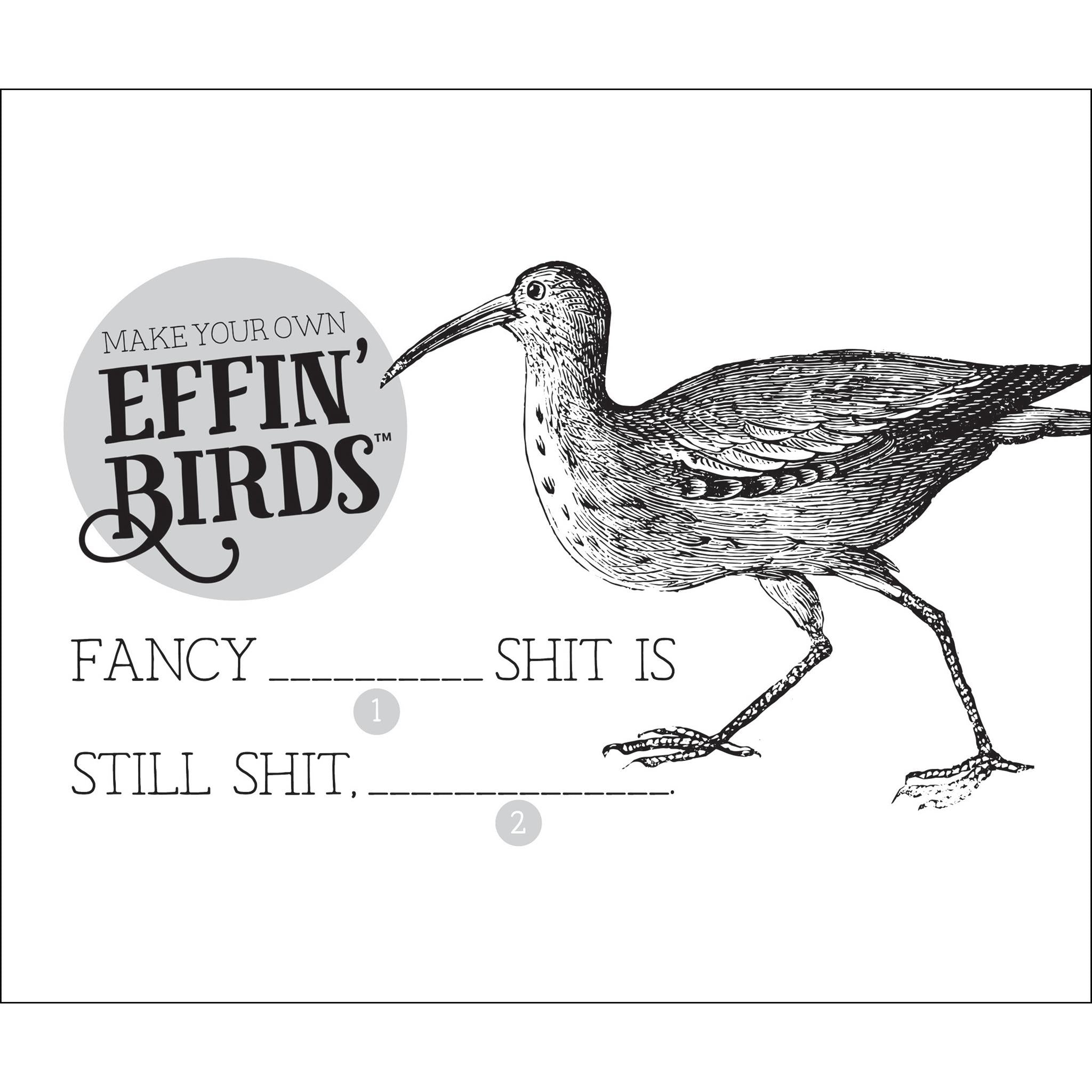 Calendrier de la boîte Effin' Birds 2026