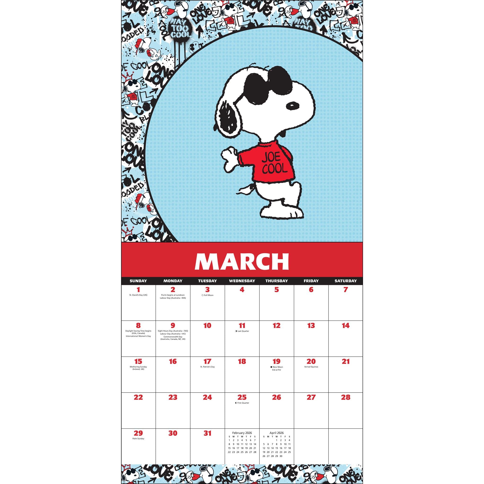 Peanuts®: Snoopy 2026 Wall Calendar