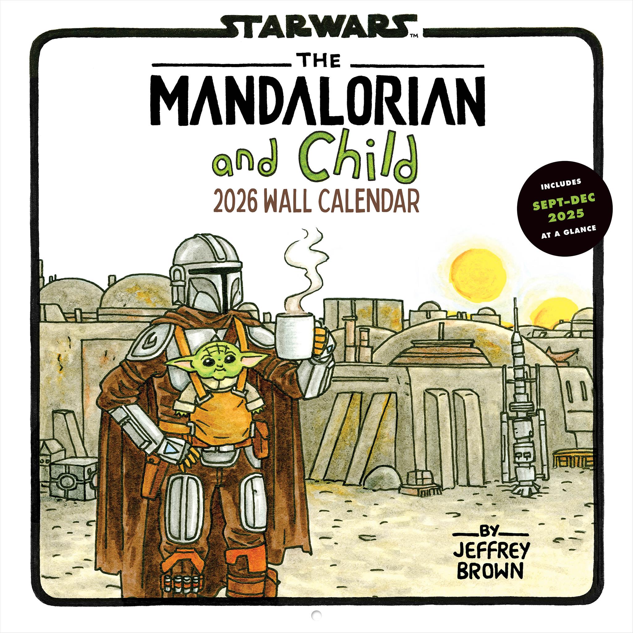 Calendrier mural 2026 de The Mandalorian and Child - Disponible uniquement en ligne