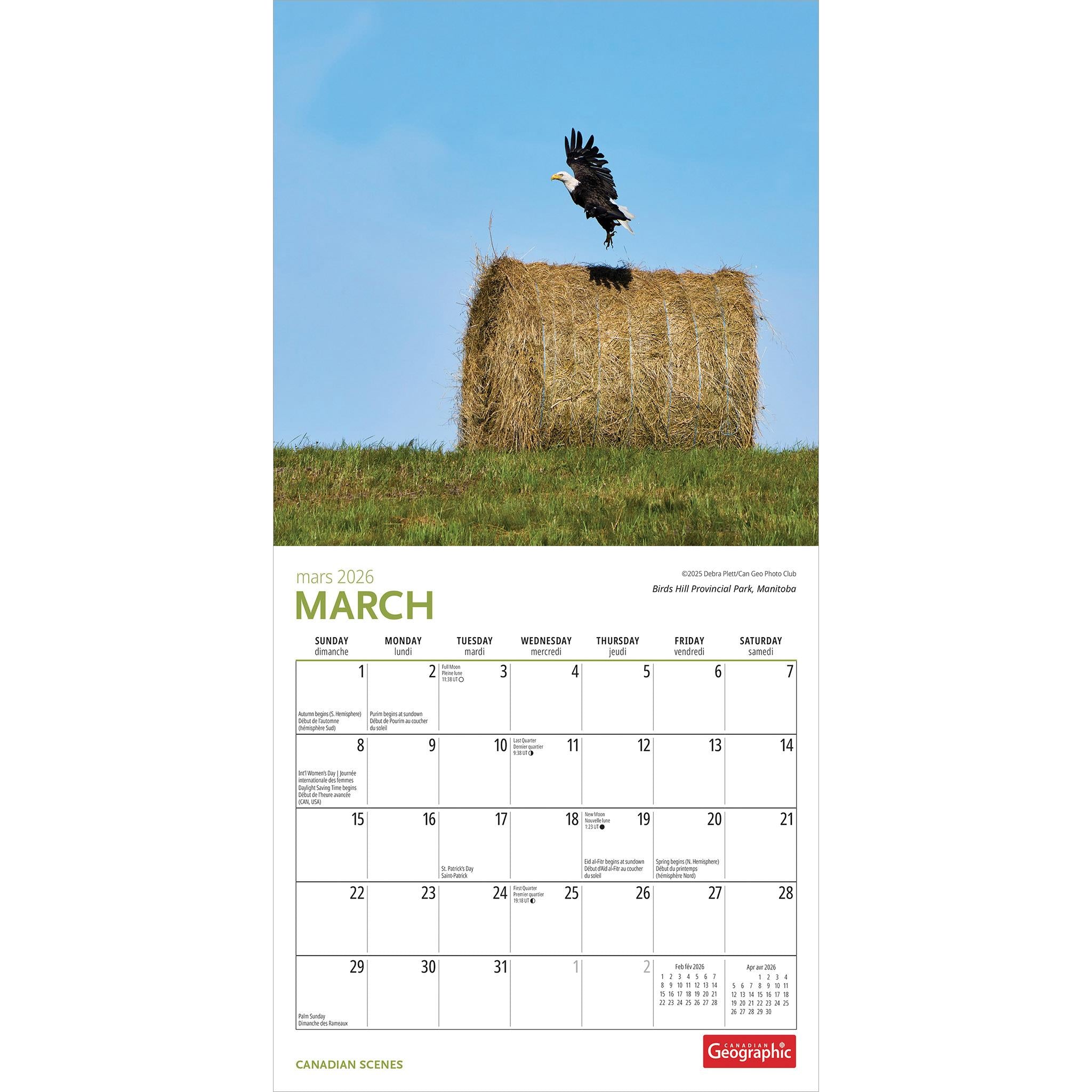 Canadian Geographic Canadian Scenes 2026 Mini Calendar - Online Only
