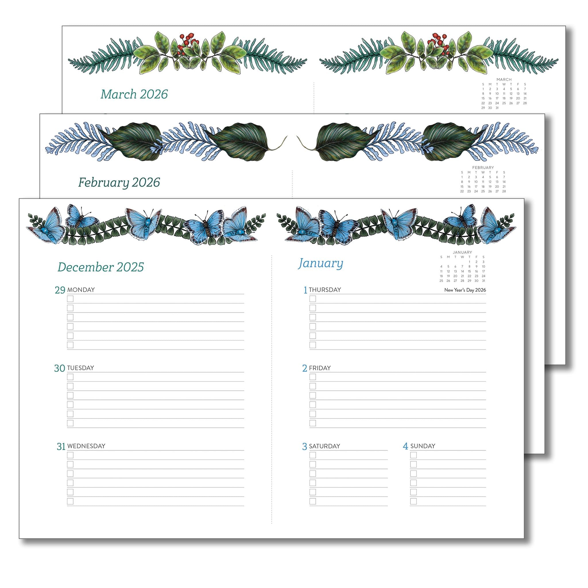 Calendrier hebdomadaire des engagements Greenery 2025-2026
