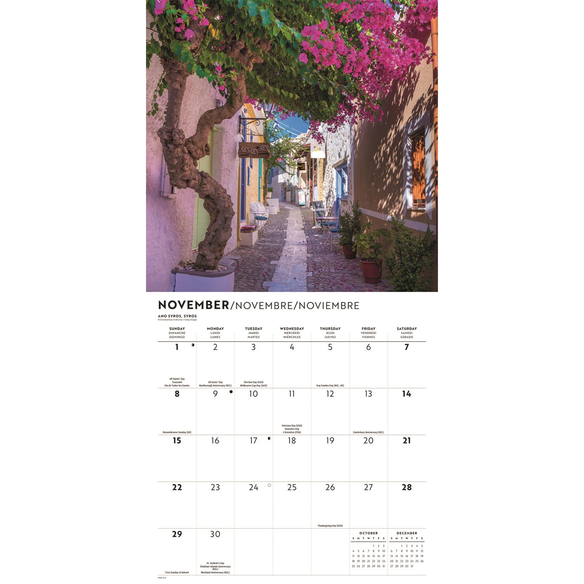 Greek Isles 2026 Wall Calendar