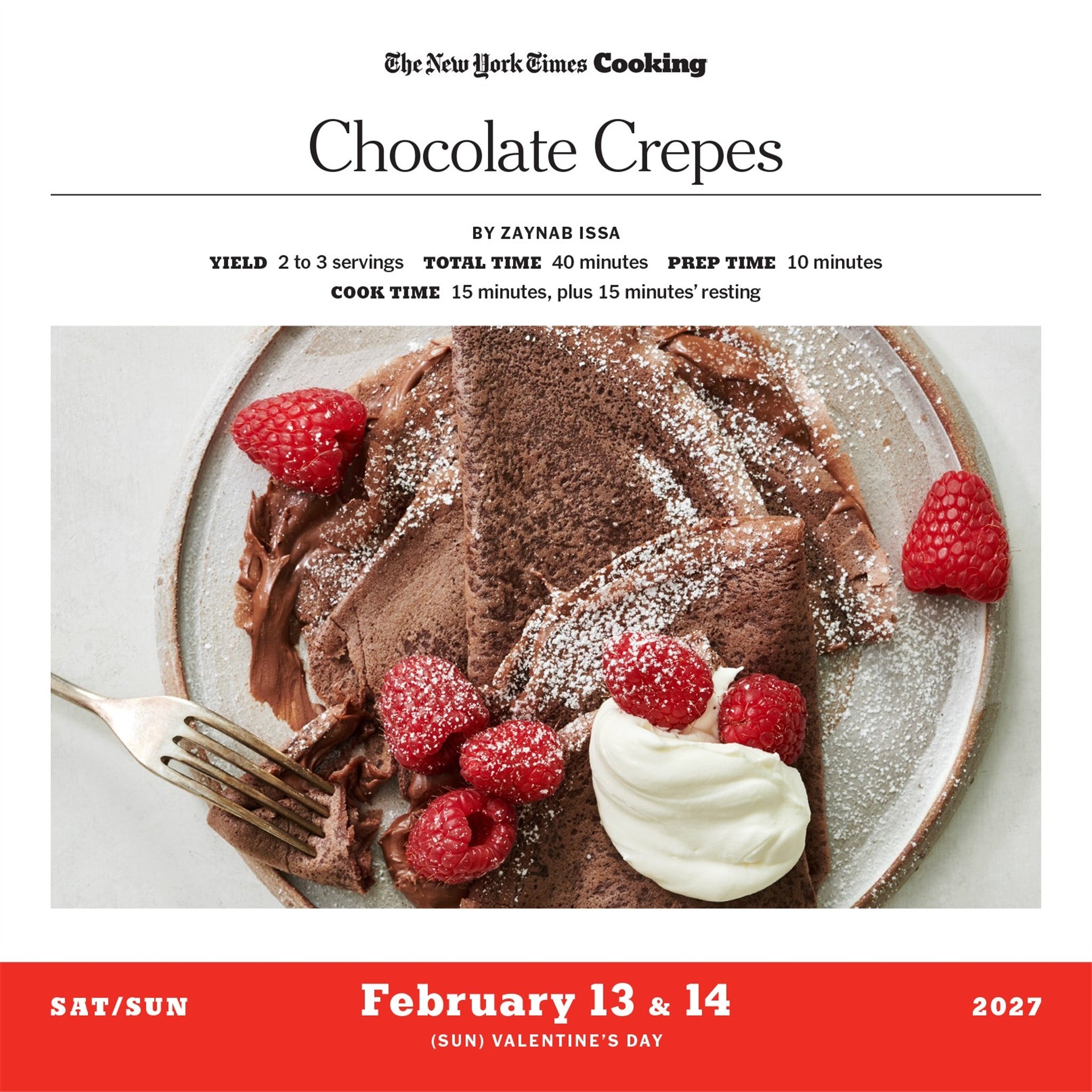 New York Times Cooking 2027 Box Calendar - Online Only