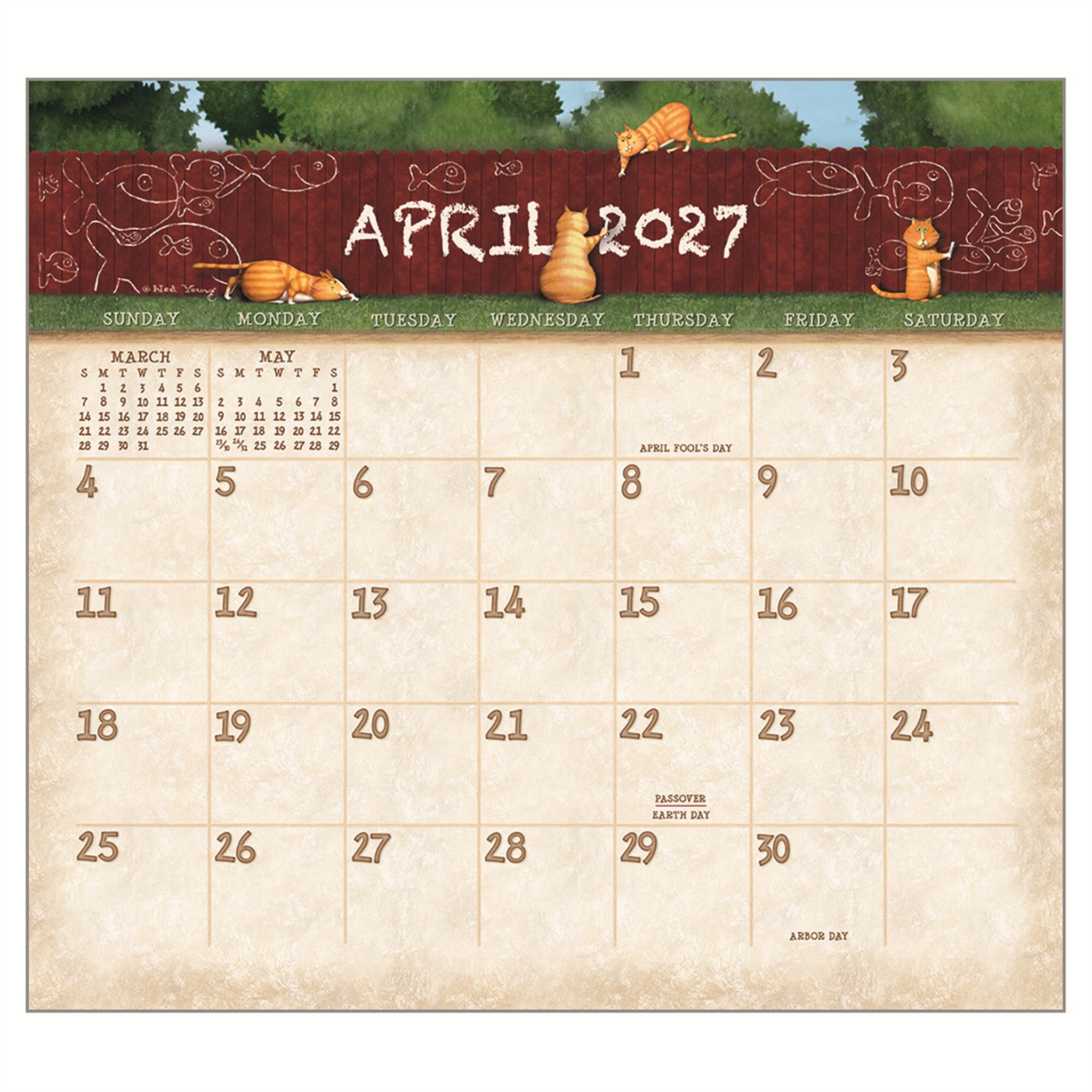 A Cat's Life 2027 Wall Calendar