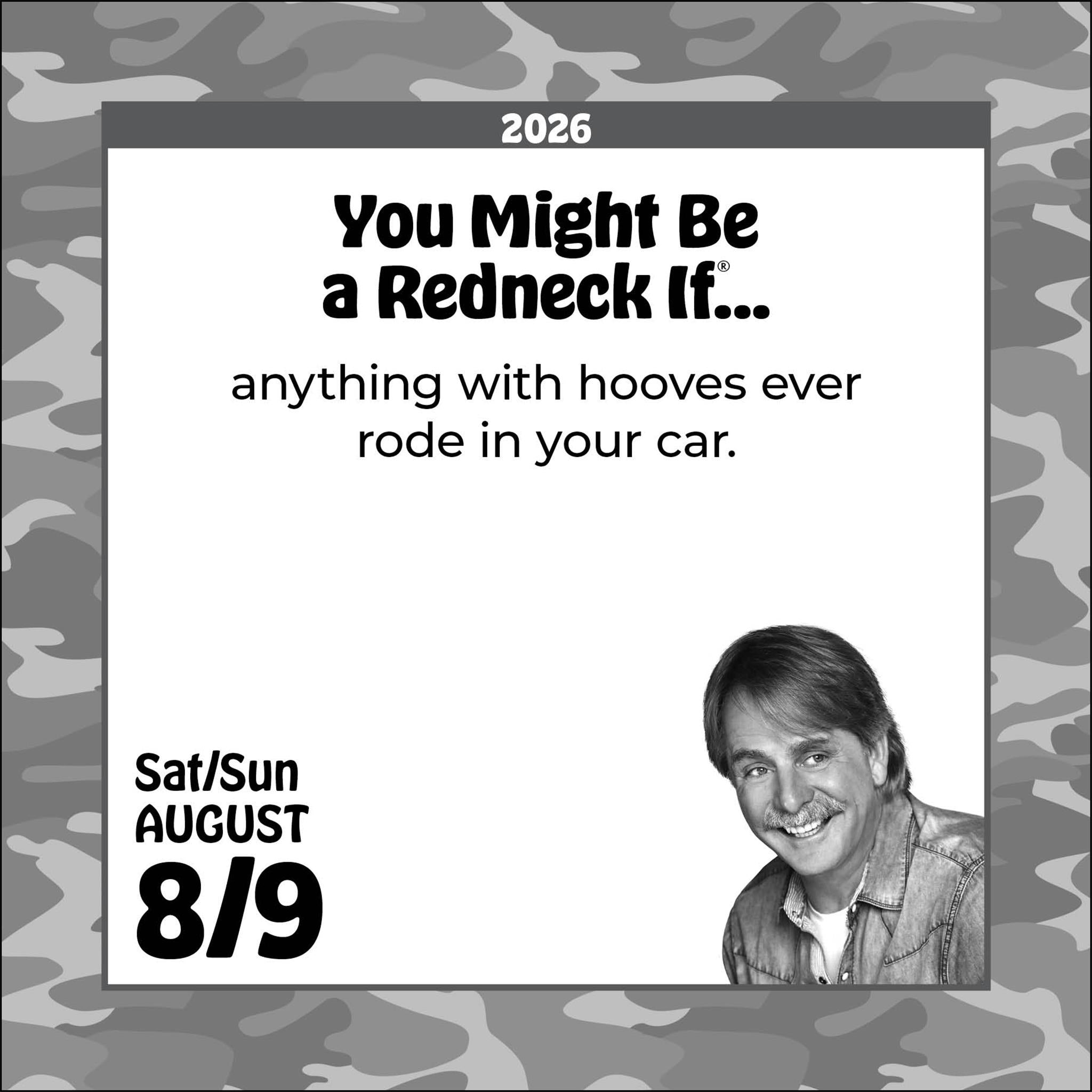Calendrier 2026 de Jeff Foxworthy : Vous êtes peut-être un plouc si…