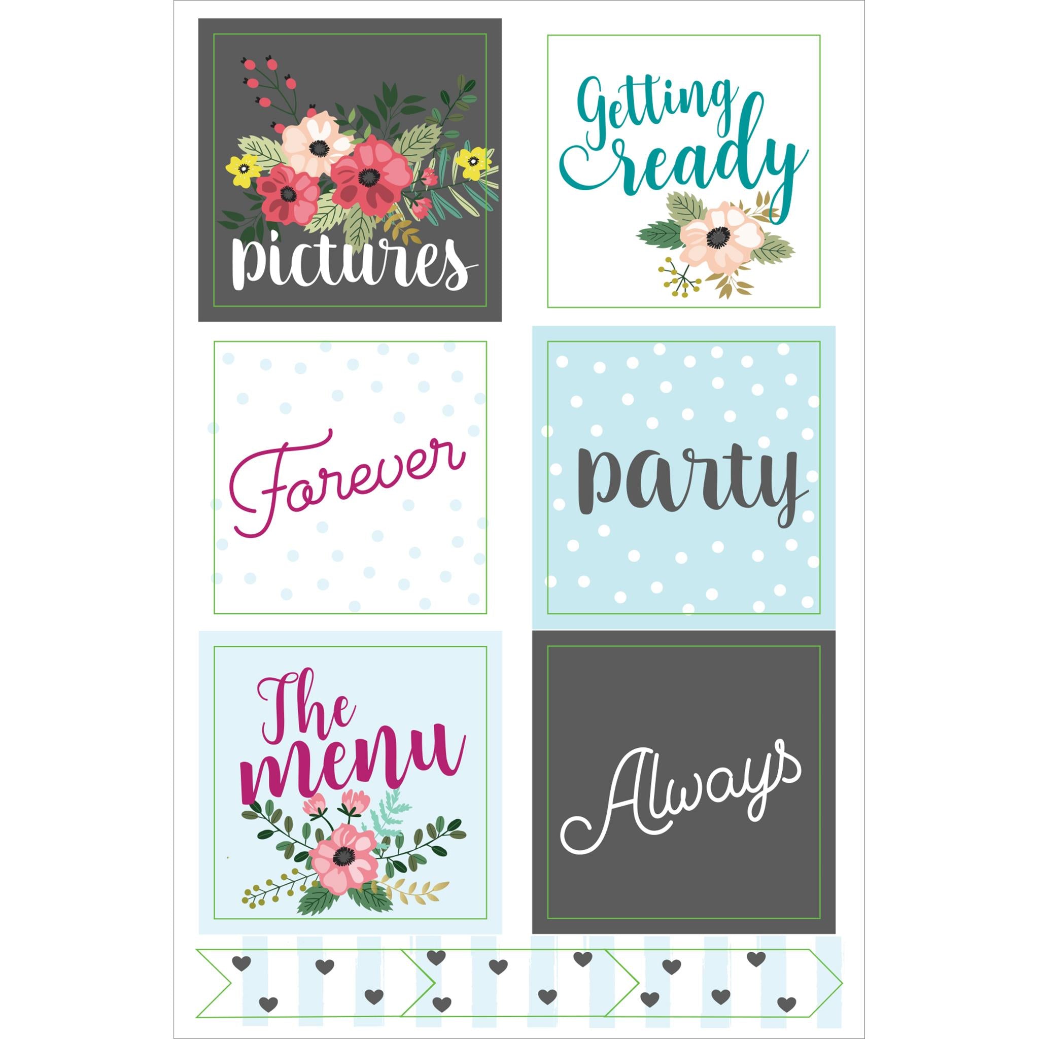 Autocollants pour organisateur de mariage