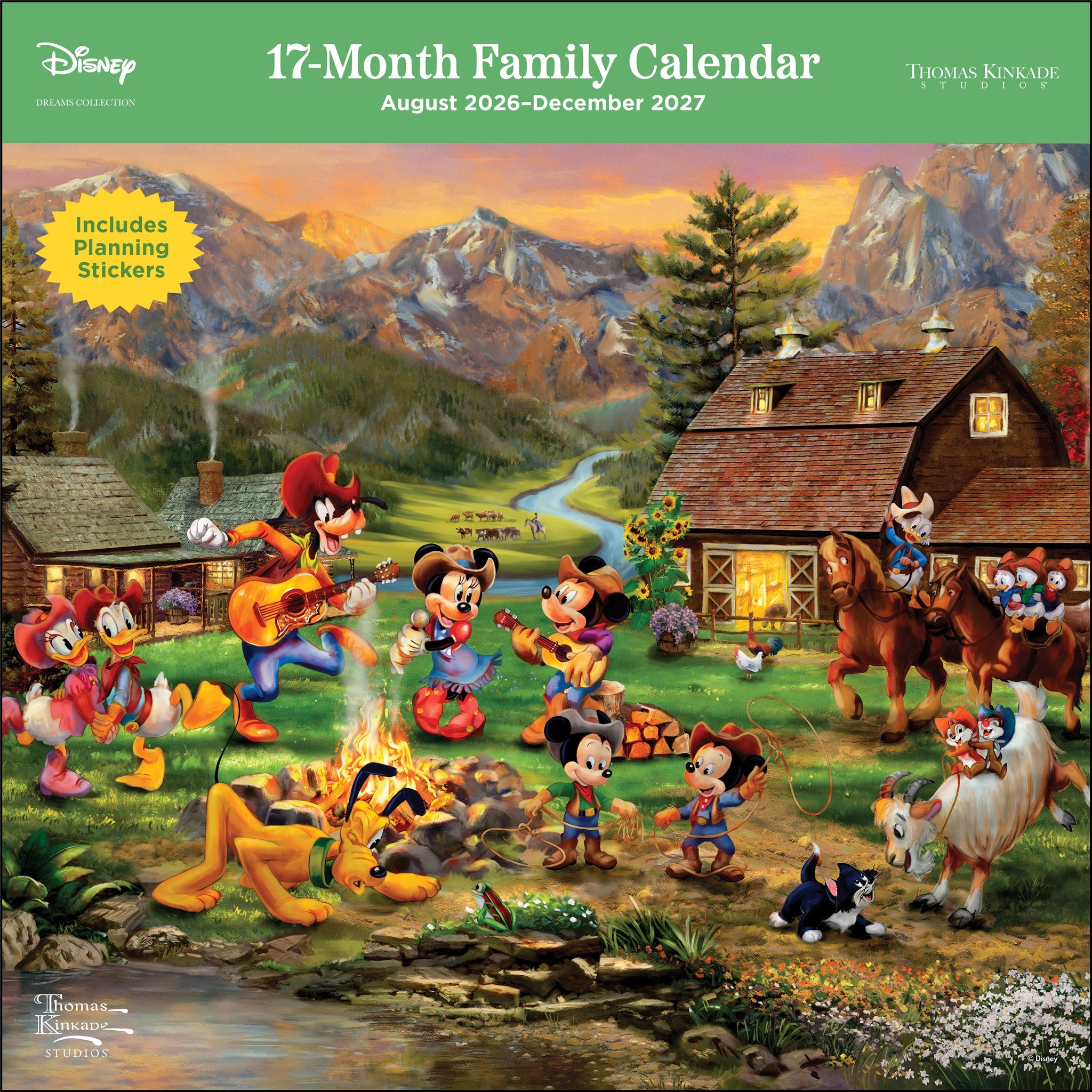 Calendrier mural Thomas Kinkade Disney Dreams 2027