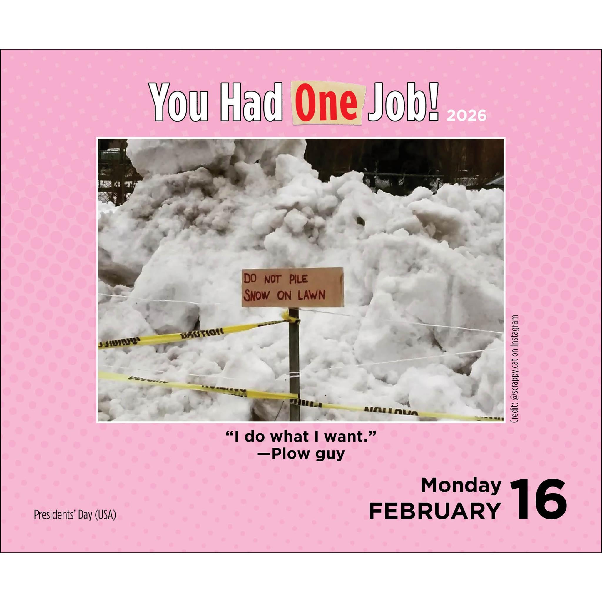 You Had One Job 2026 Box Calendar