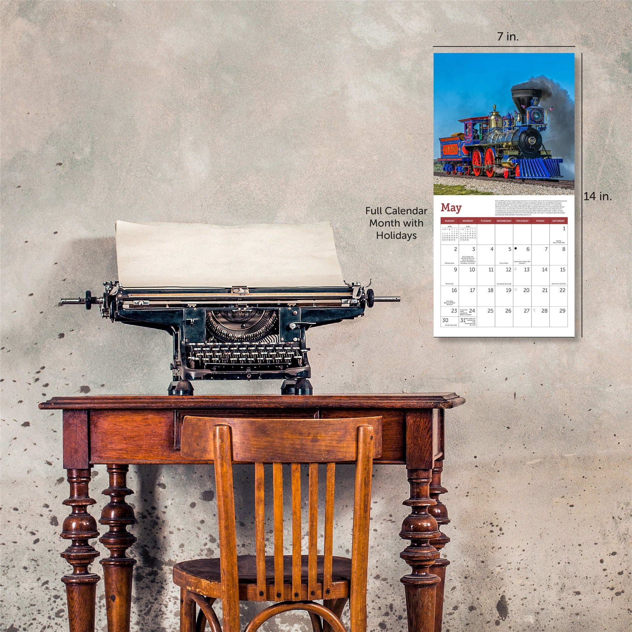 Mini-calendrier Trains à vapeur 2027