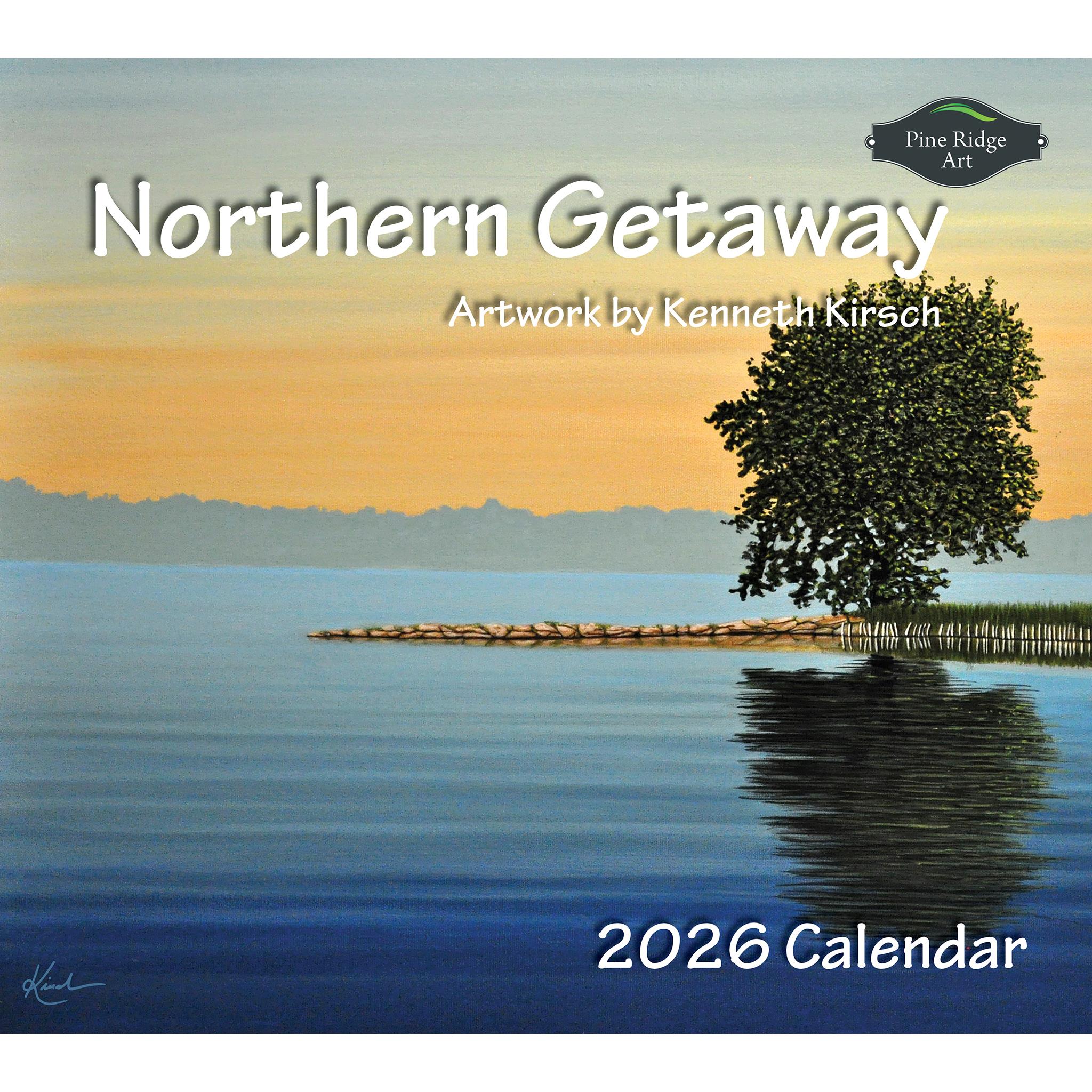Calendrier mural Northern Getaway 2026 - Disponible uniquement en ligne