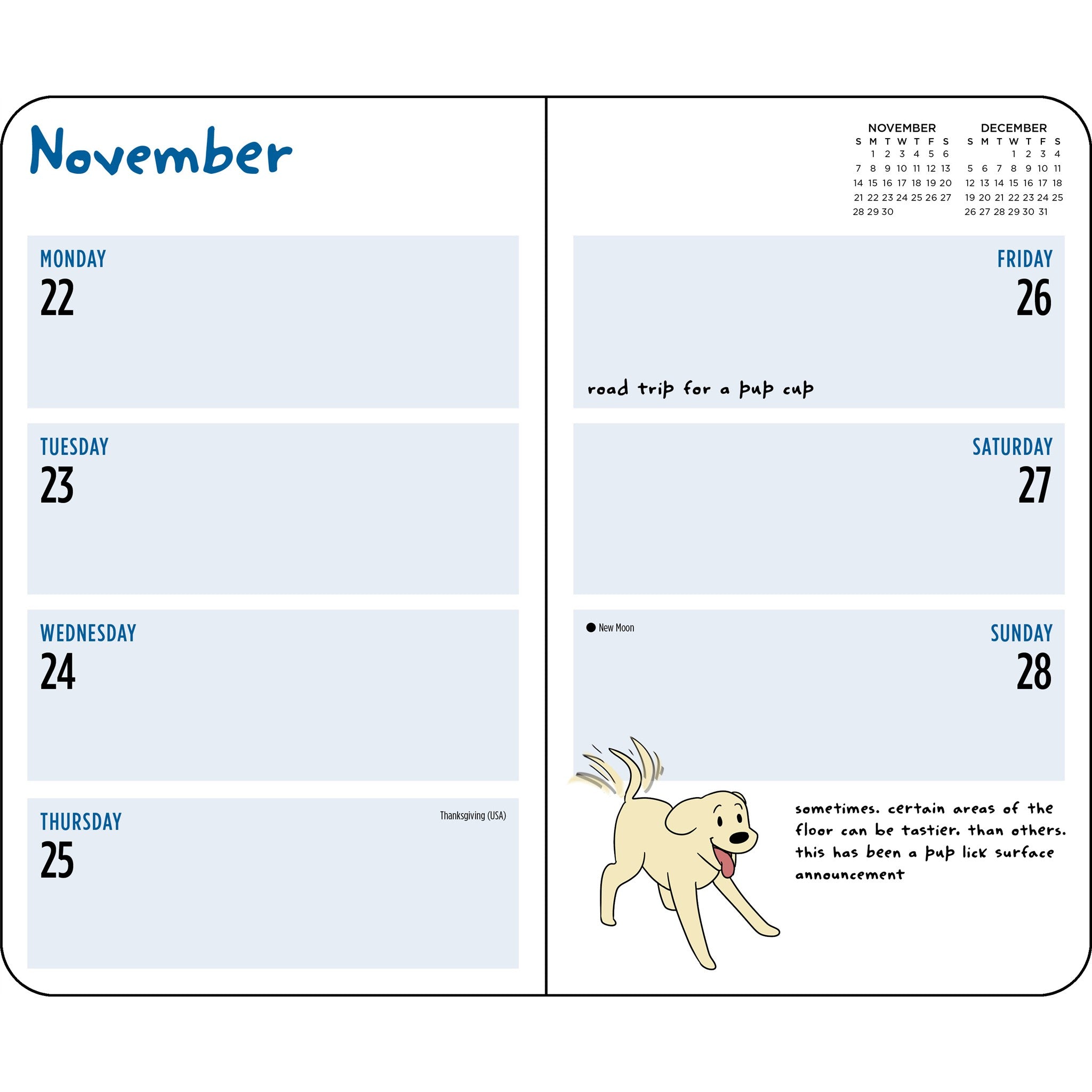 Thoughts of Dog 2027 Engagement Calendar