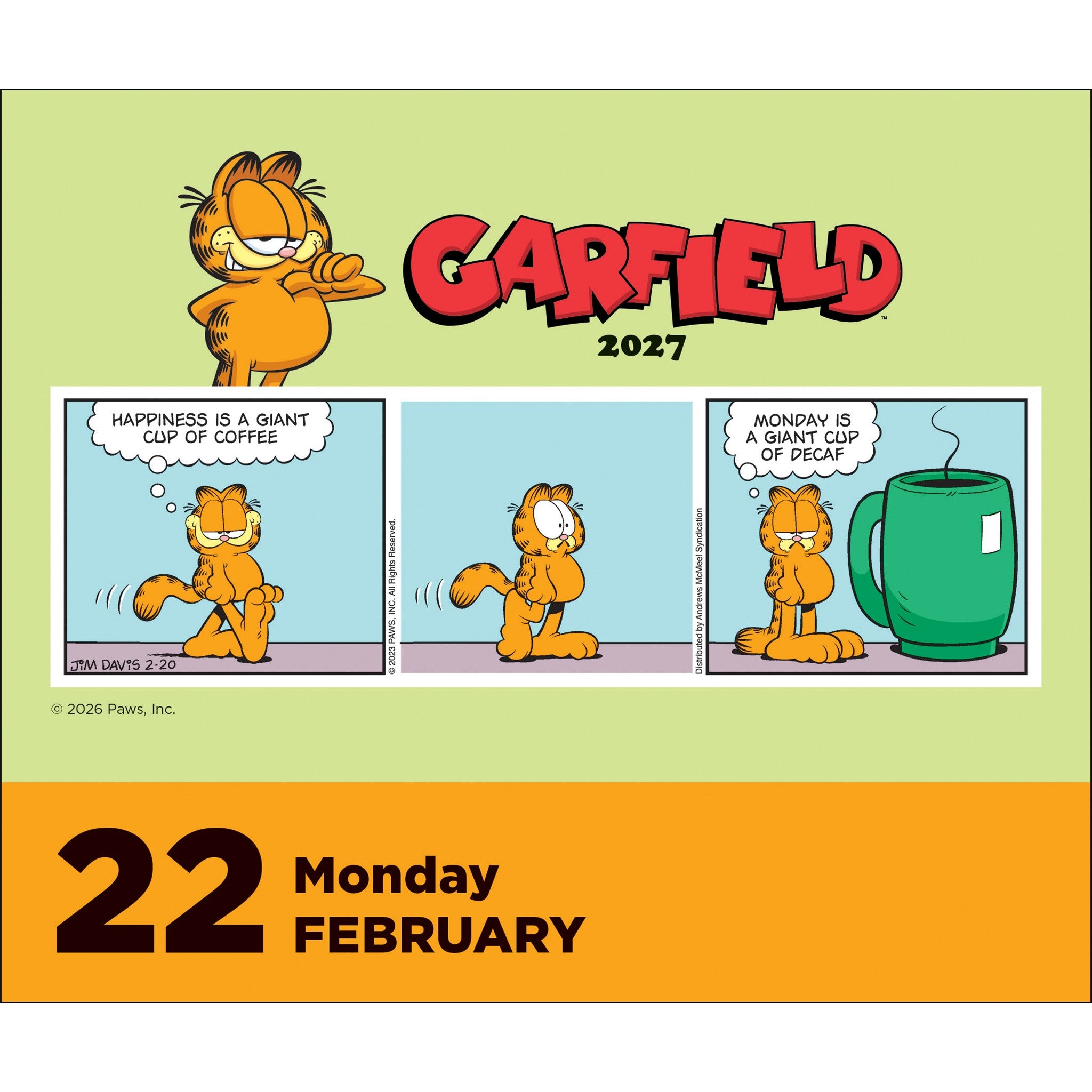 Garfield 2027 Box Calendar