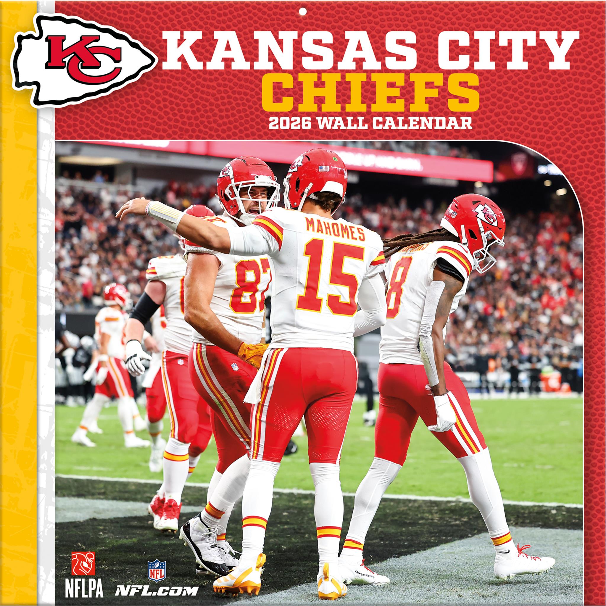 Calendrier mural NFL Kansas City Chiefs 2026