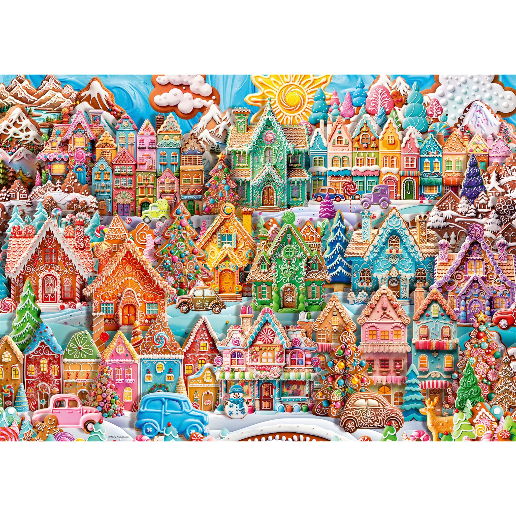 Christmas Cookie Village 1000 Piece Puzzle