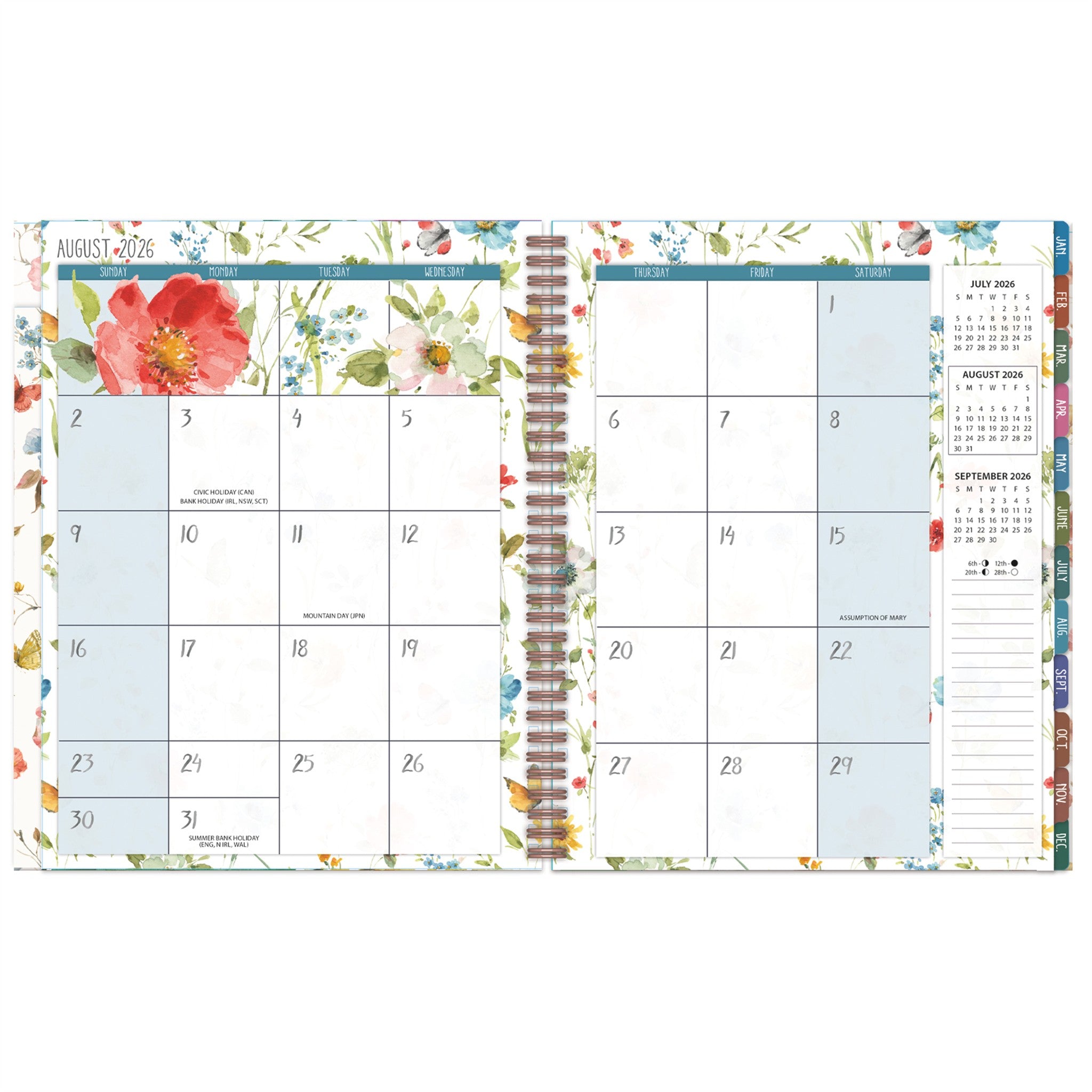 Watercolor Wonder 2026-2027 Engagement Calendar