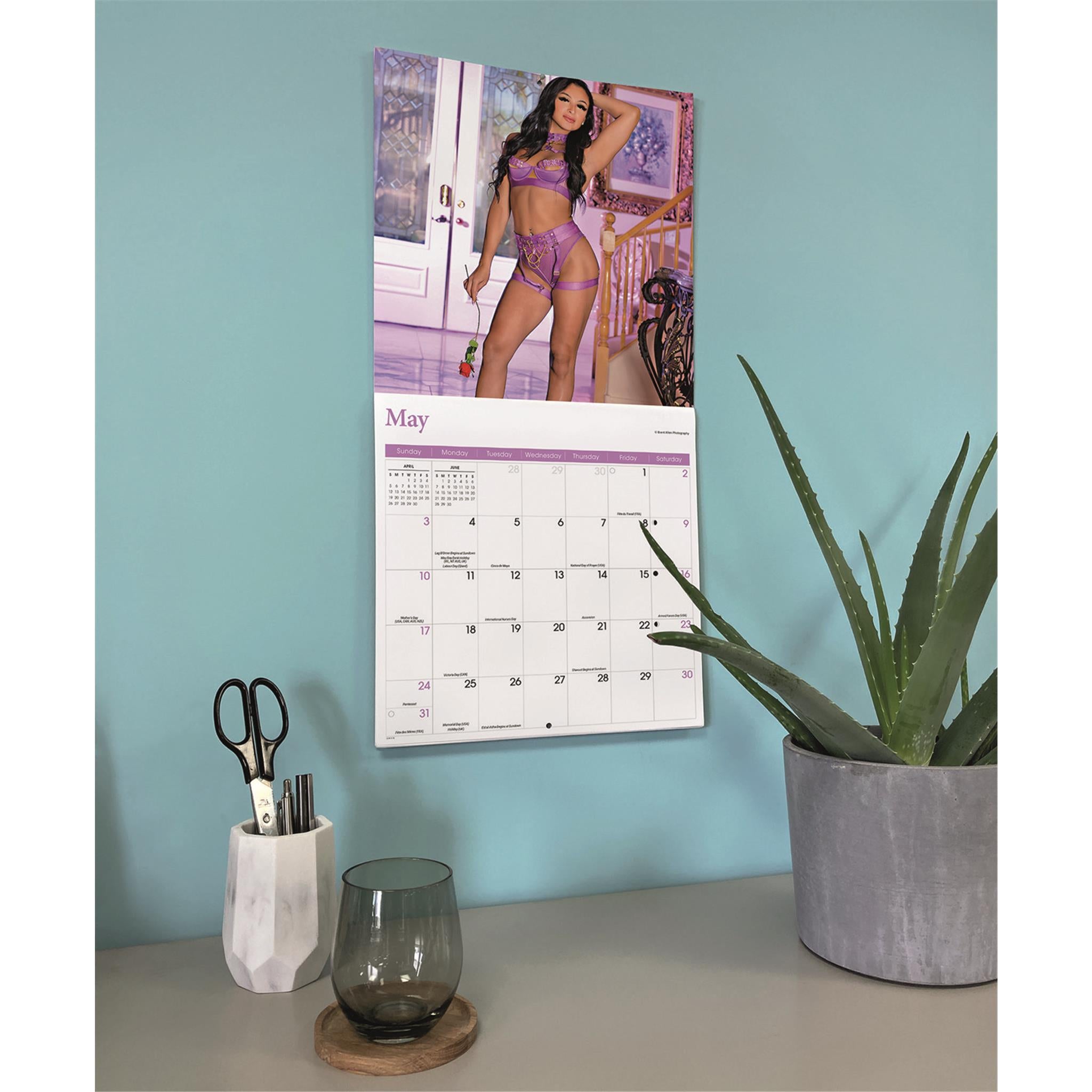 Calendrier mural Lingerie 2026