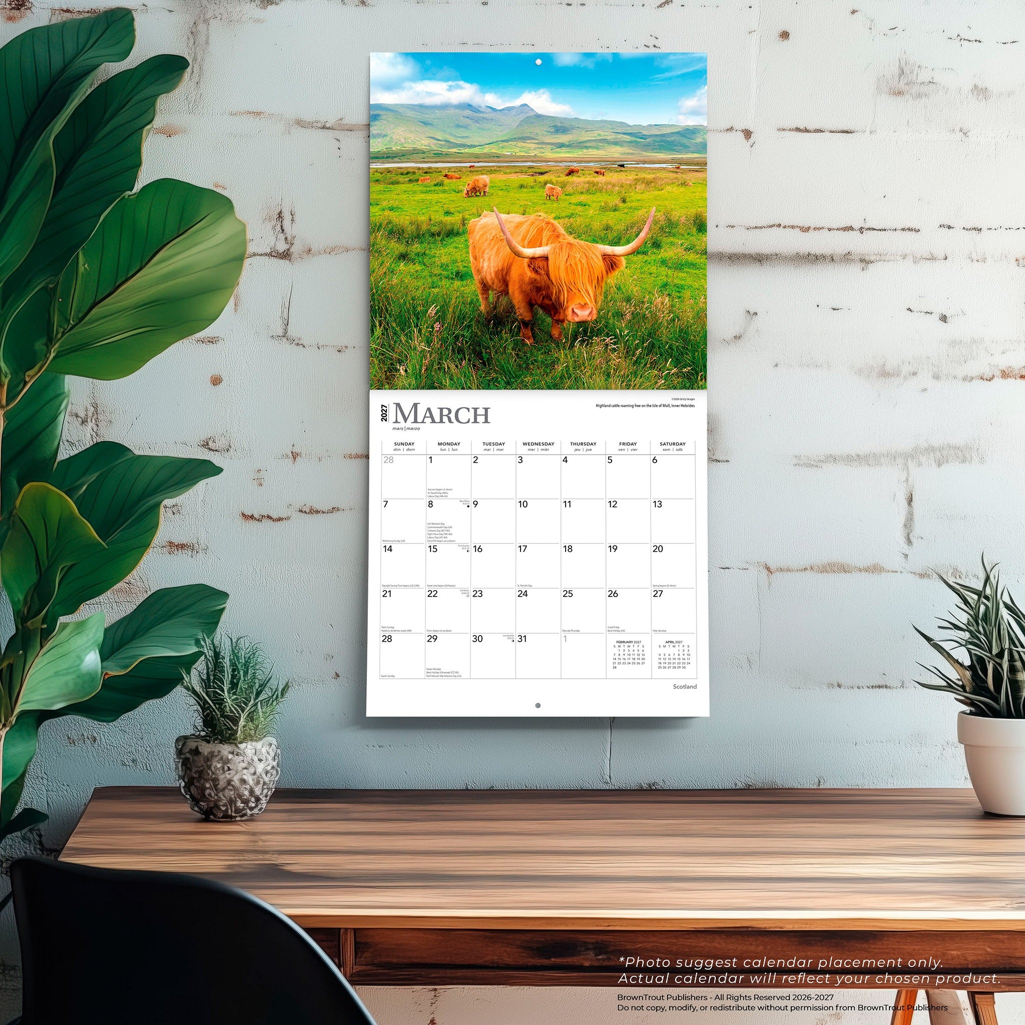 Scotland 2027 Wall Calendar