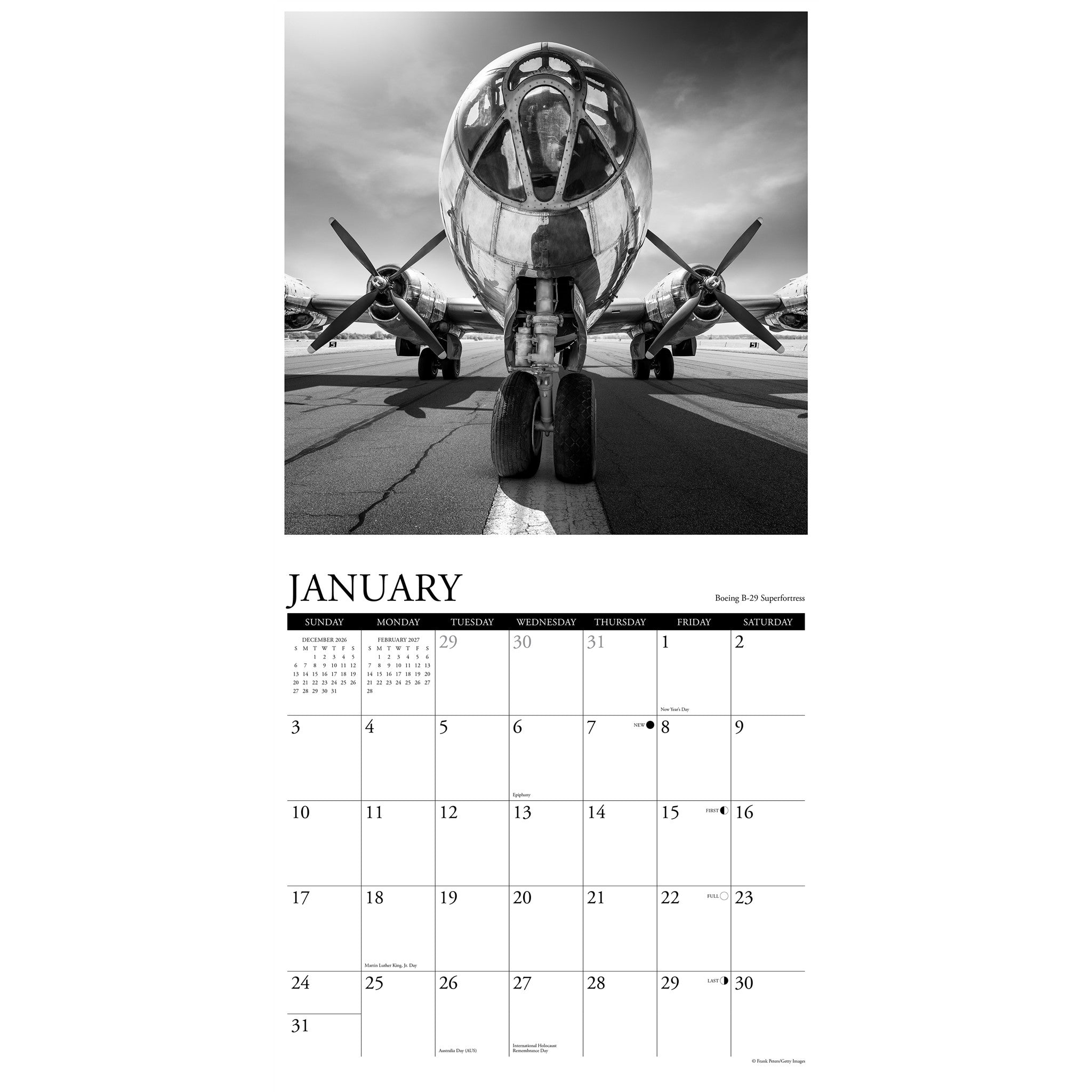 Classic Airplanes 2027 Wall Calendar