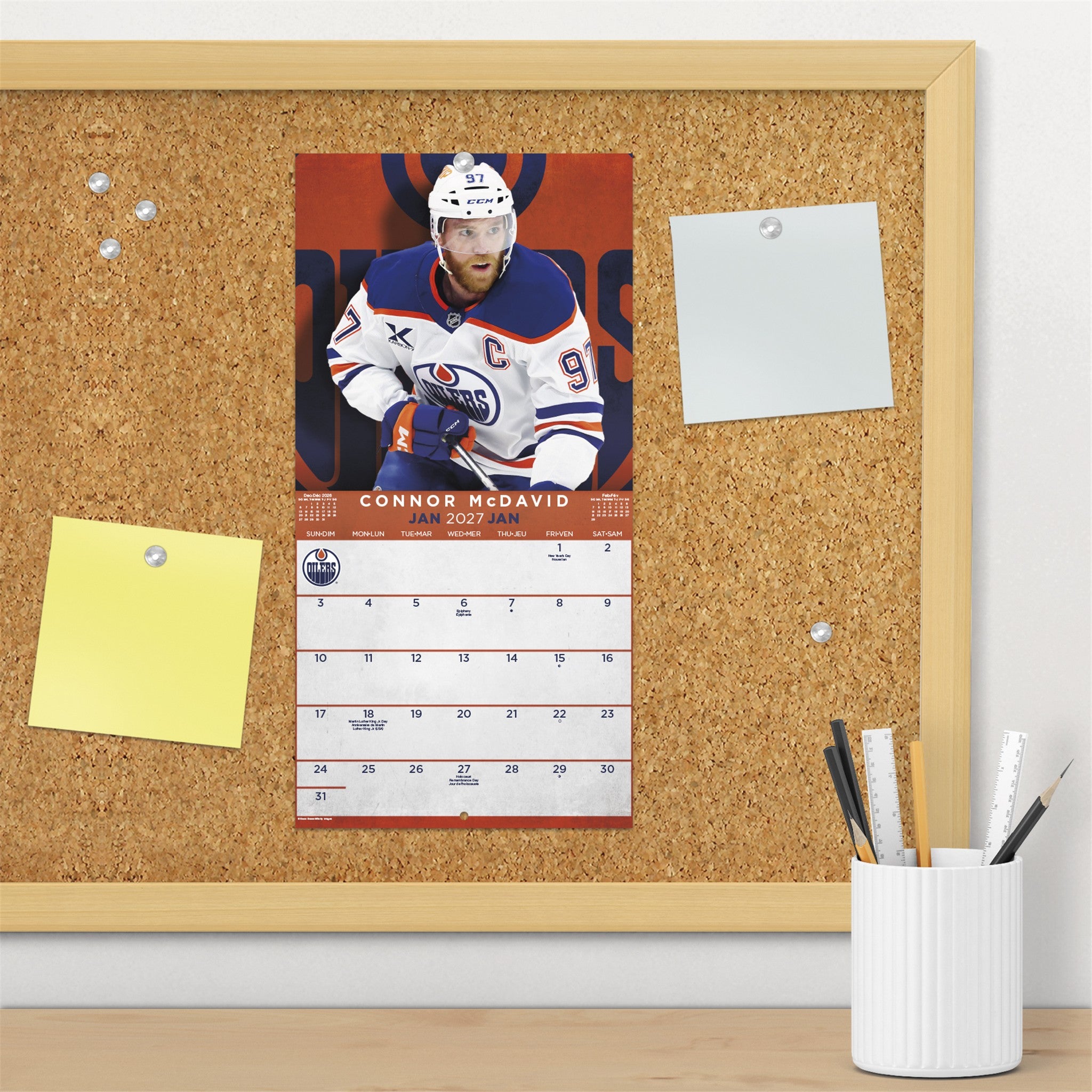 NHL Superstars 2027 Mini Calendar