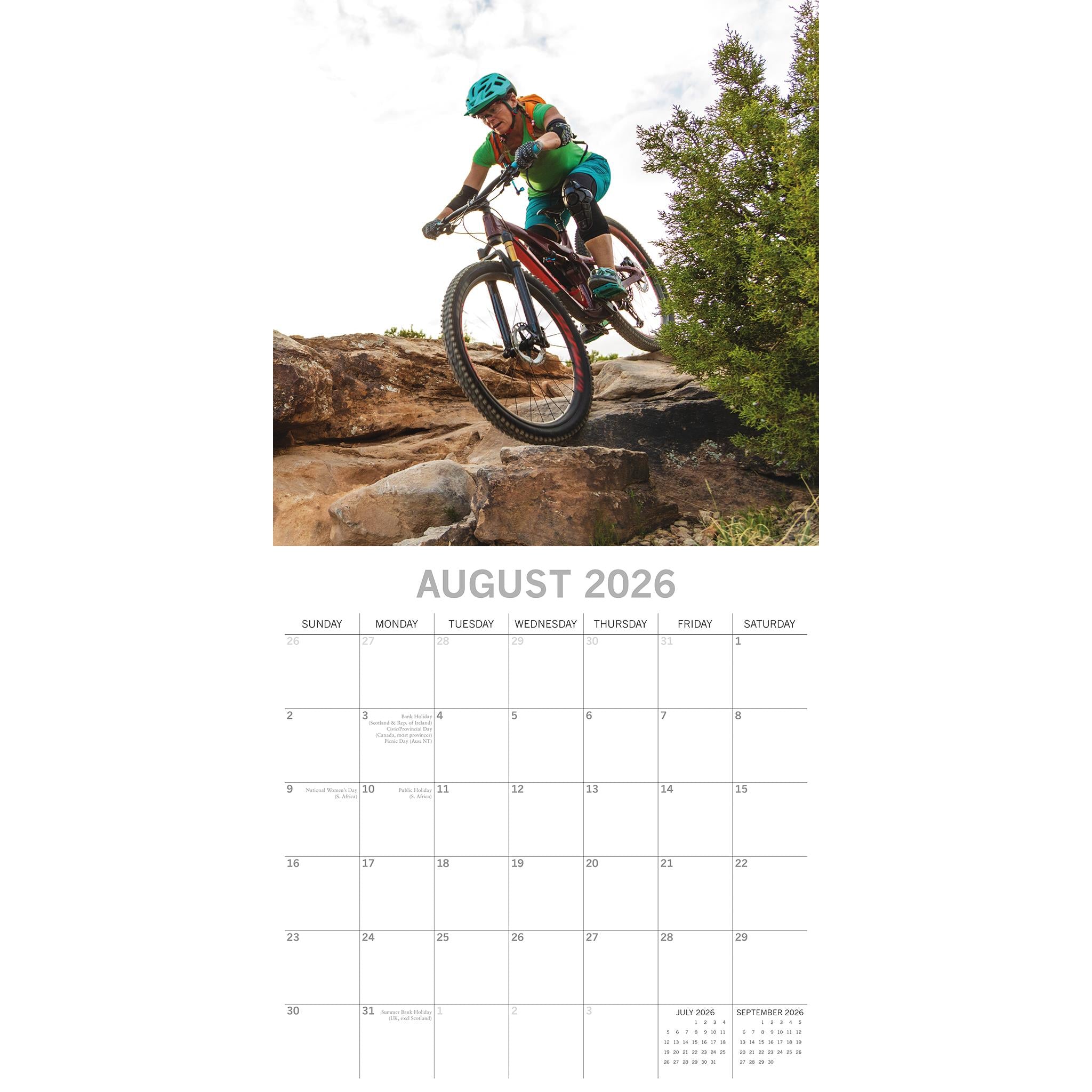 Calendrier mural VTT 2026
