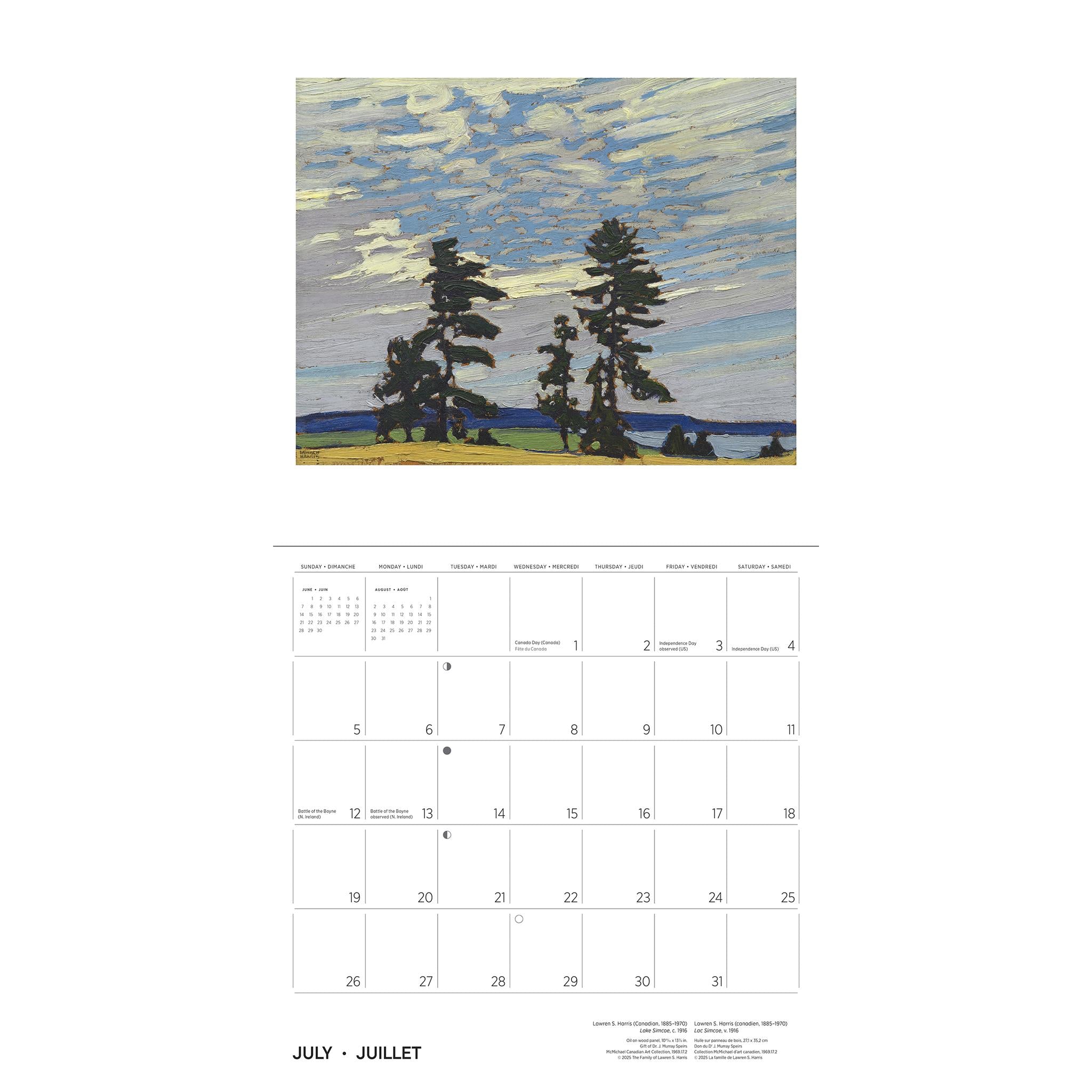 Calendrier mural Lawren S. Harris 2026