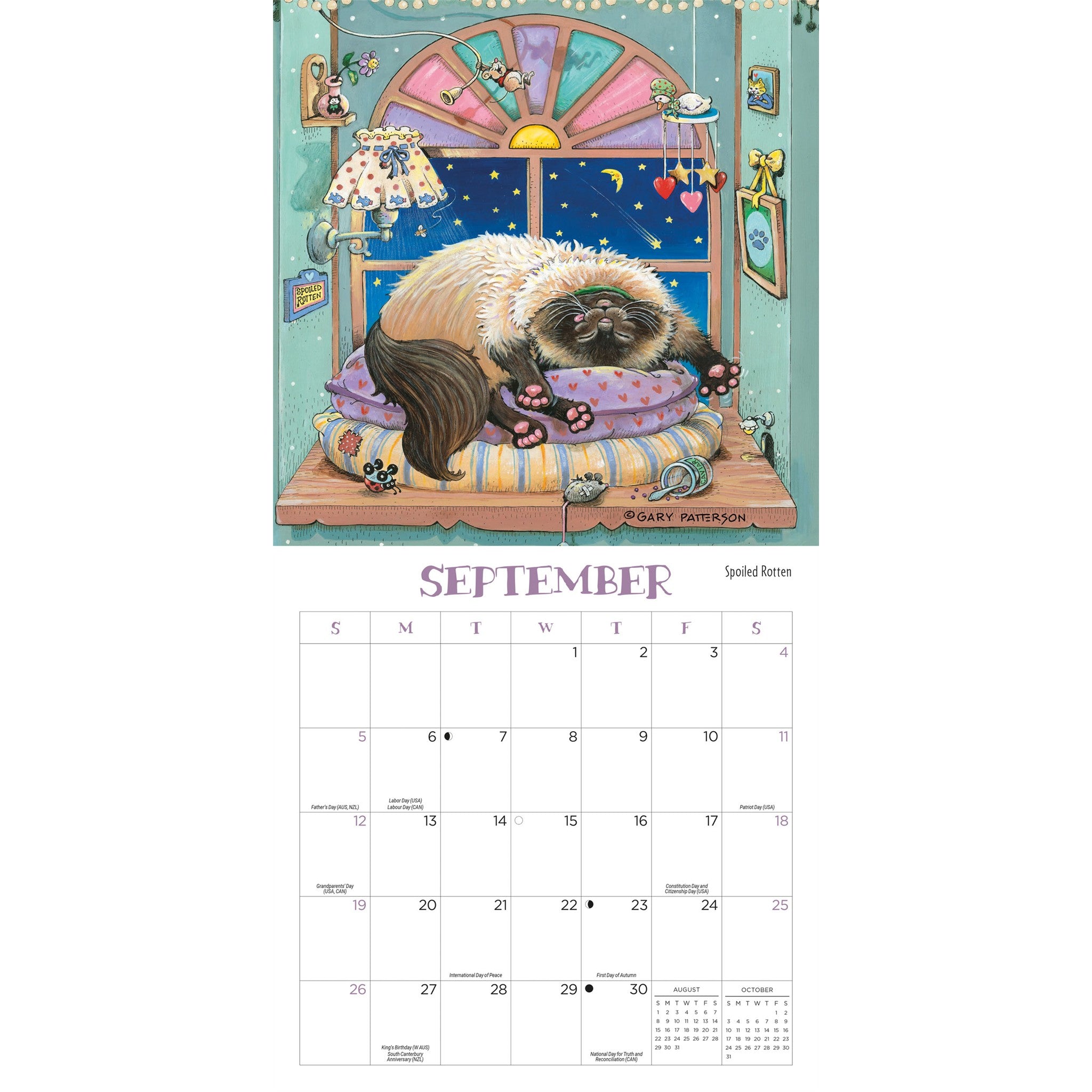 Gary Patterson Cats 2027 Mini Magnetic Calendar