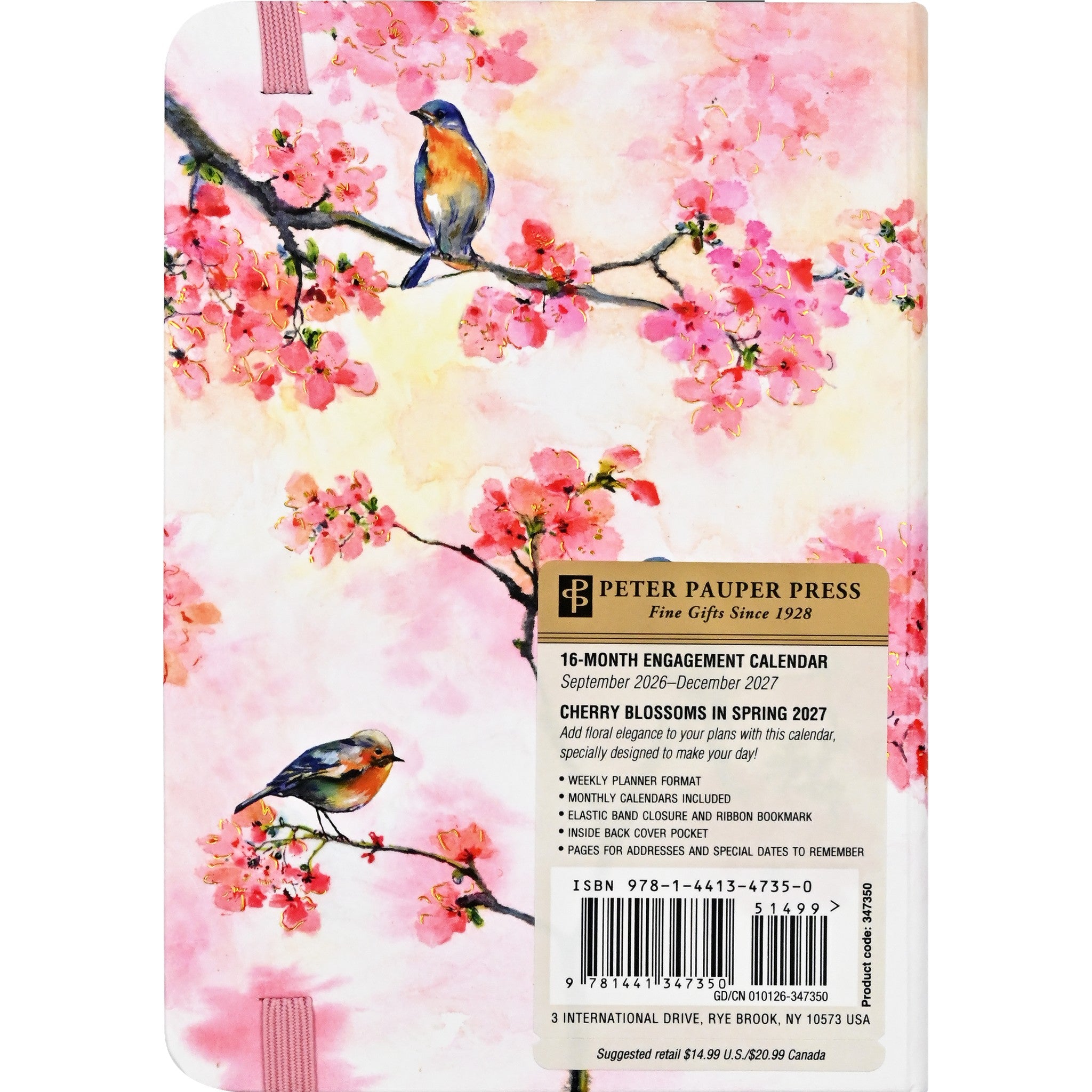 Cherry Blossoms 2026-2027 Engagement Calendar - Online Only