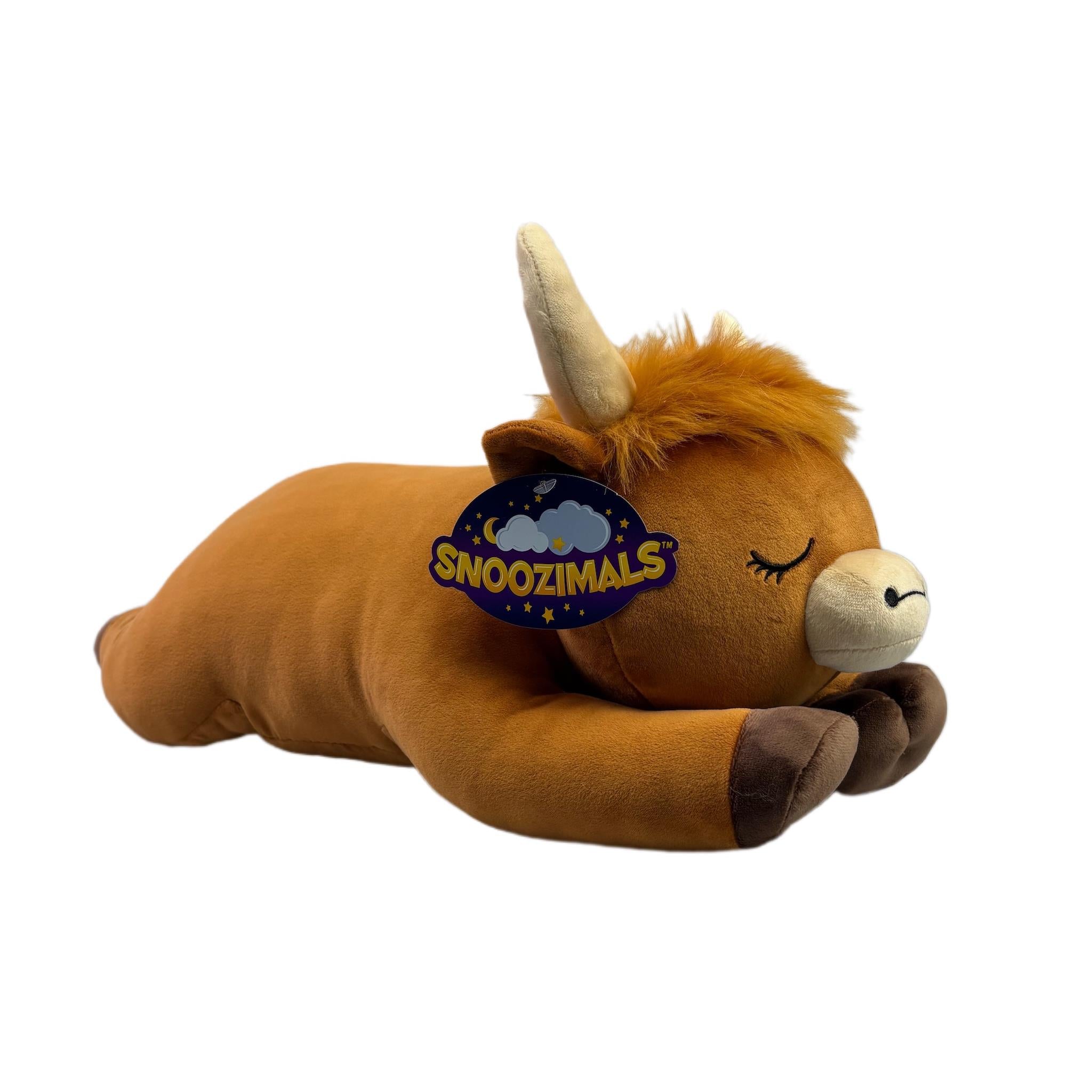 Peluche vache des Highlands Snoozimal 50 cm
