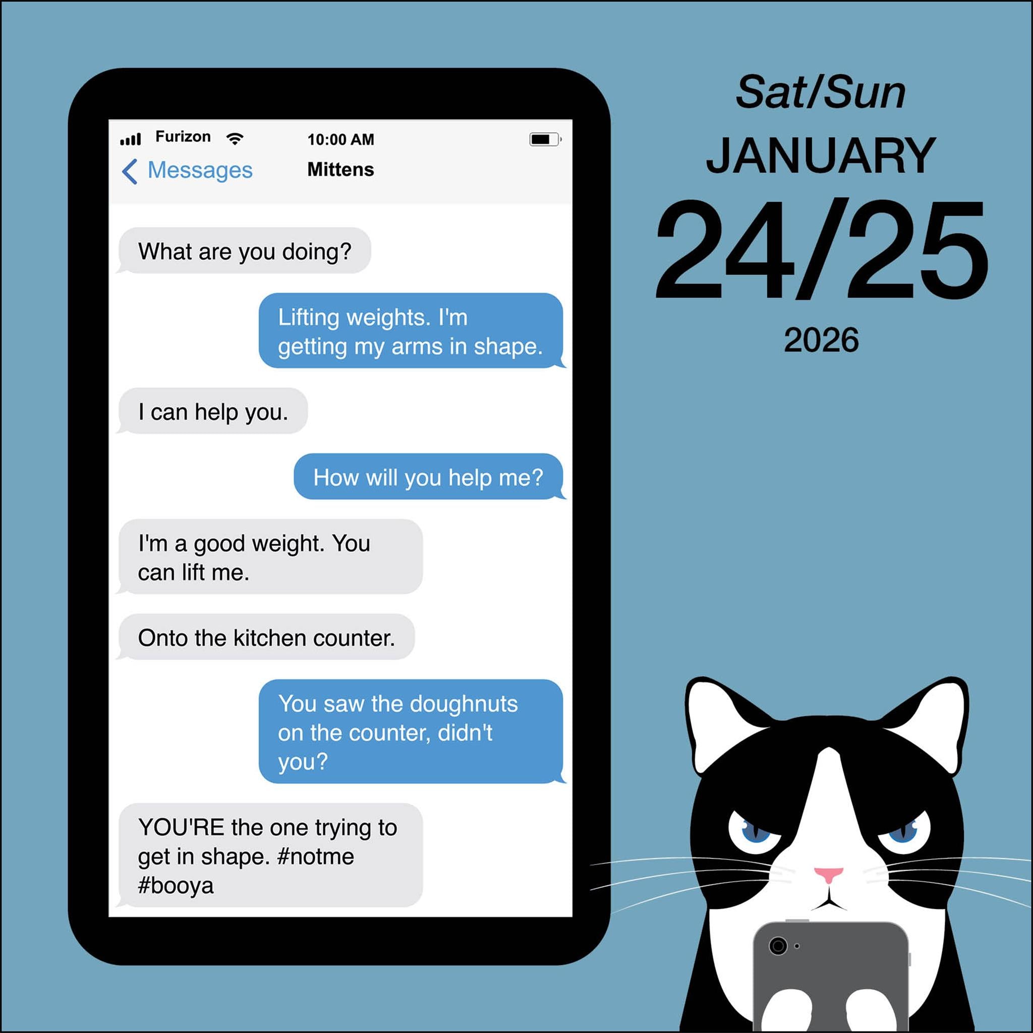 Textes de Mittens le Chat Calendrier de la Boîte 2026