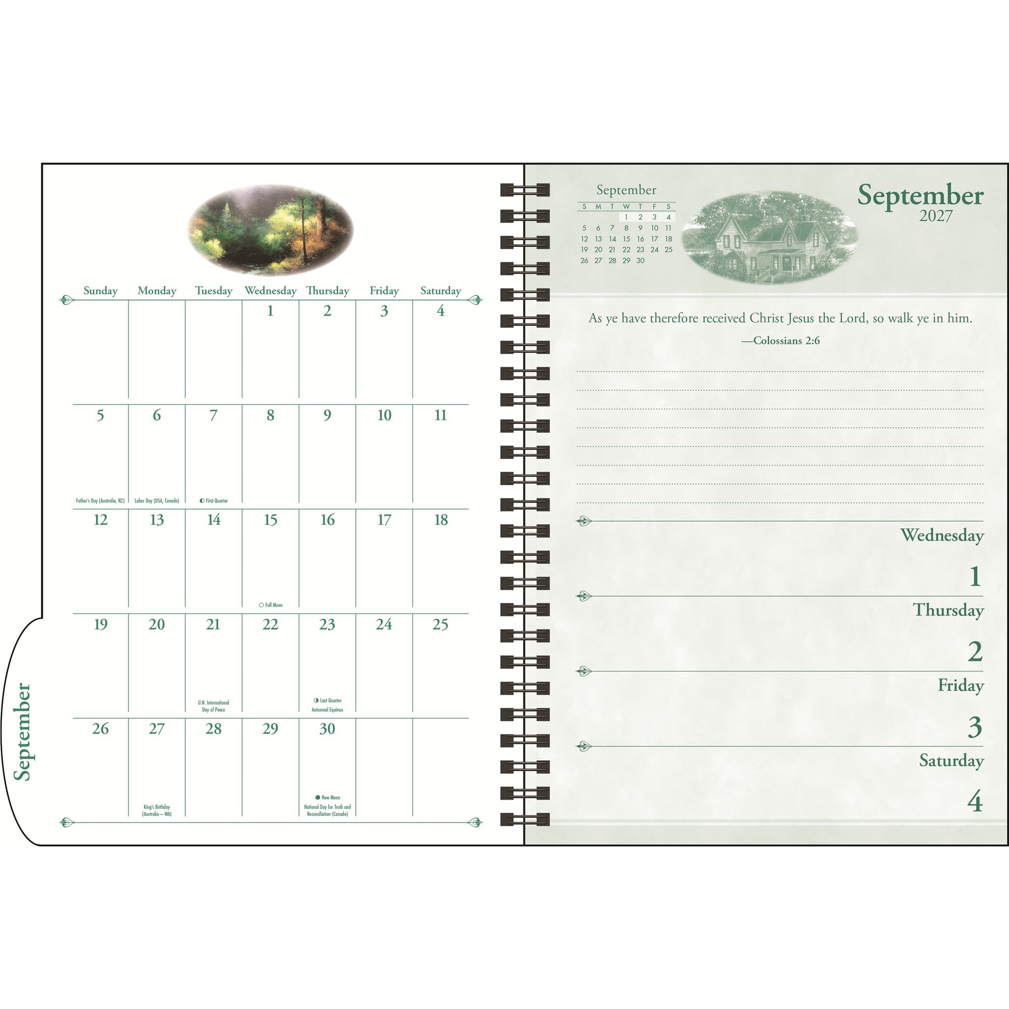 Thomas Kinkade Studios with Scripture 2027 Engagement Calendar