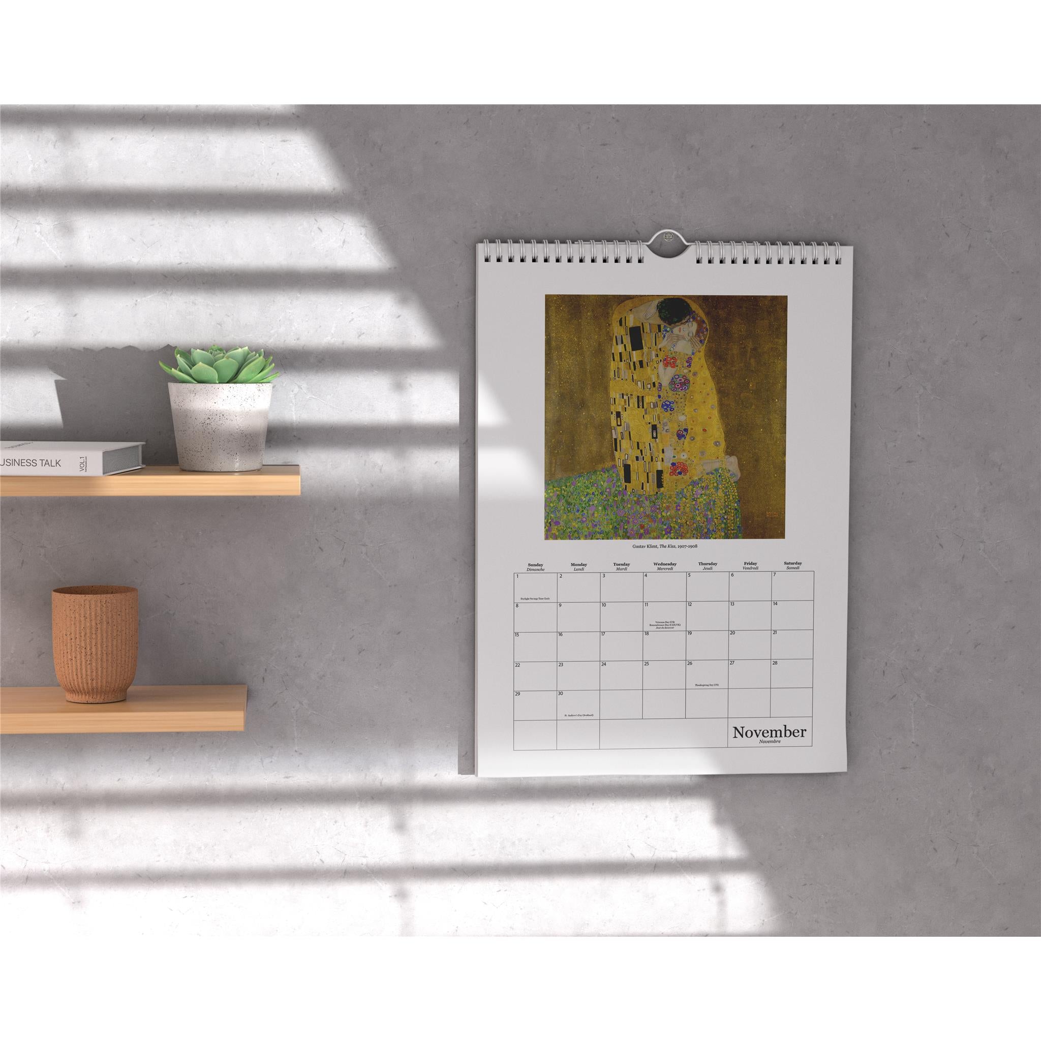 Calendrier des tableaux les plus célèbres (affiche 2026)