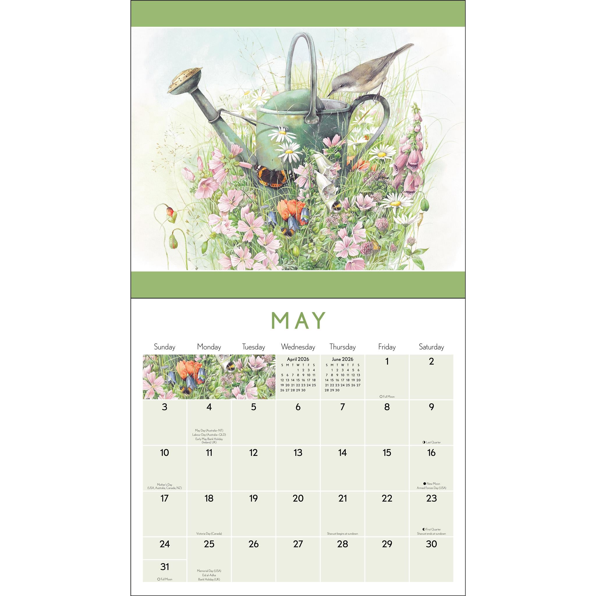 Marjolein Bastin Nature's Inspiration Deluxe with Print 2026 Wall Calendar