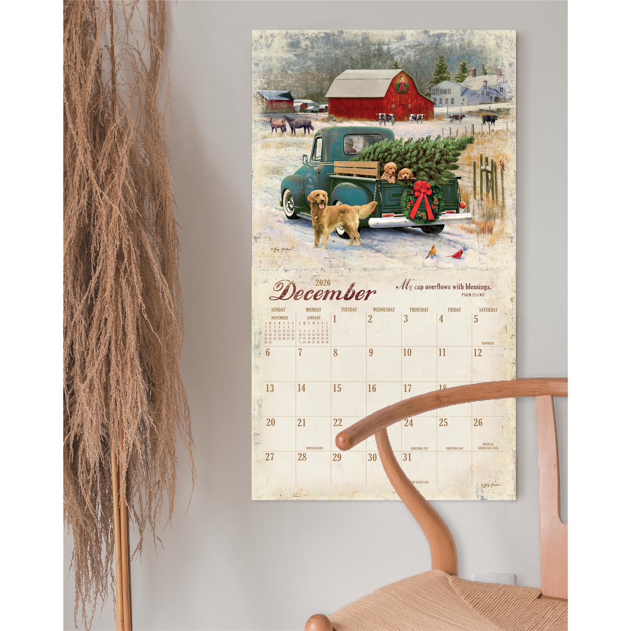 Heartland Blessings 2026 Deluxe Wall Calendar - Online Only