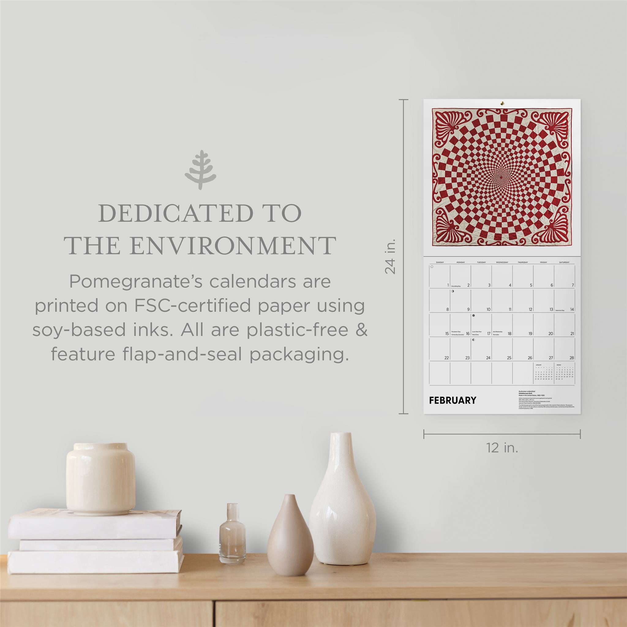 Antique Quilts 2026 Wall Calendar - Online Only