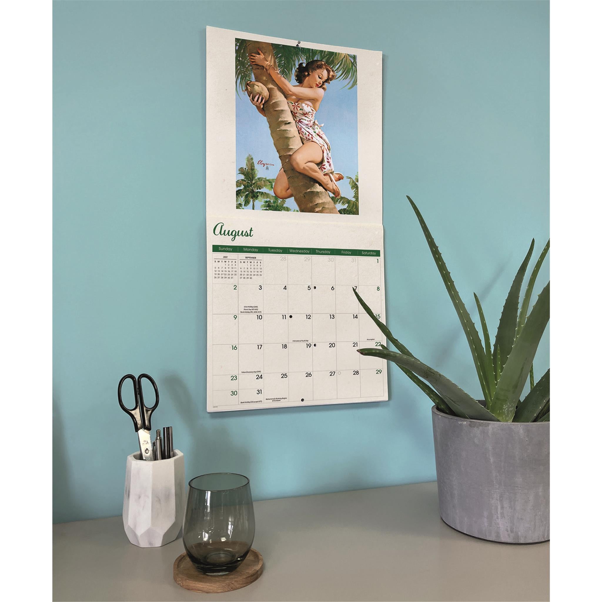 Pin Ups 2026 Wall Calendar