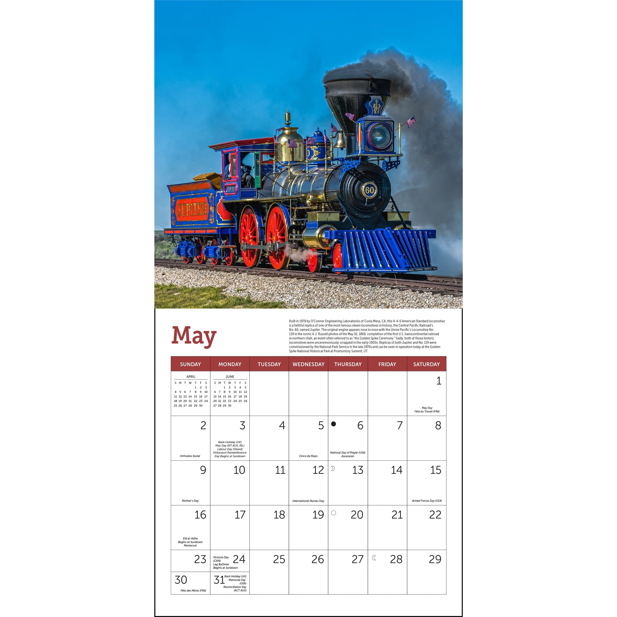 Mini-calendrier Trains à vapeur 2027