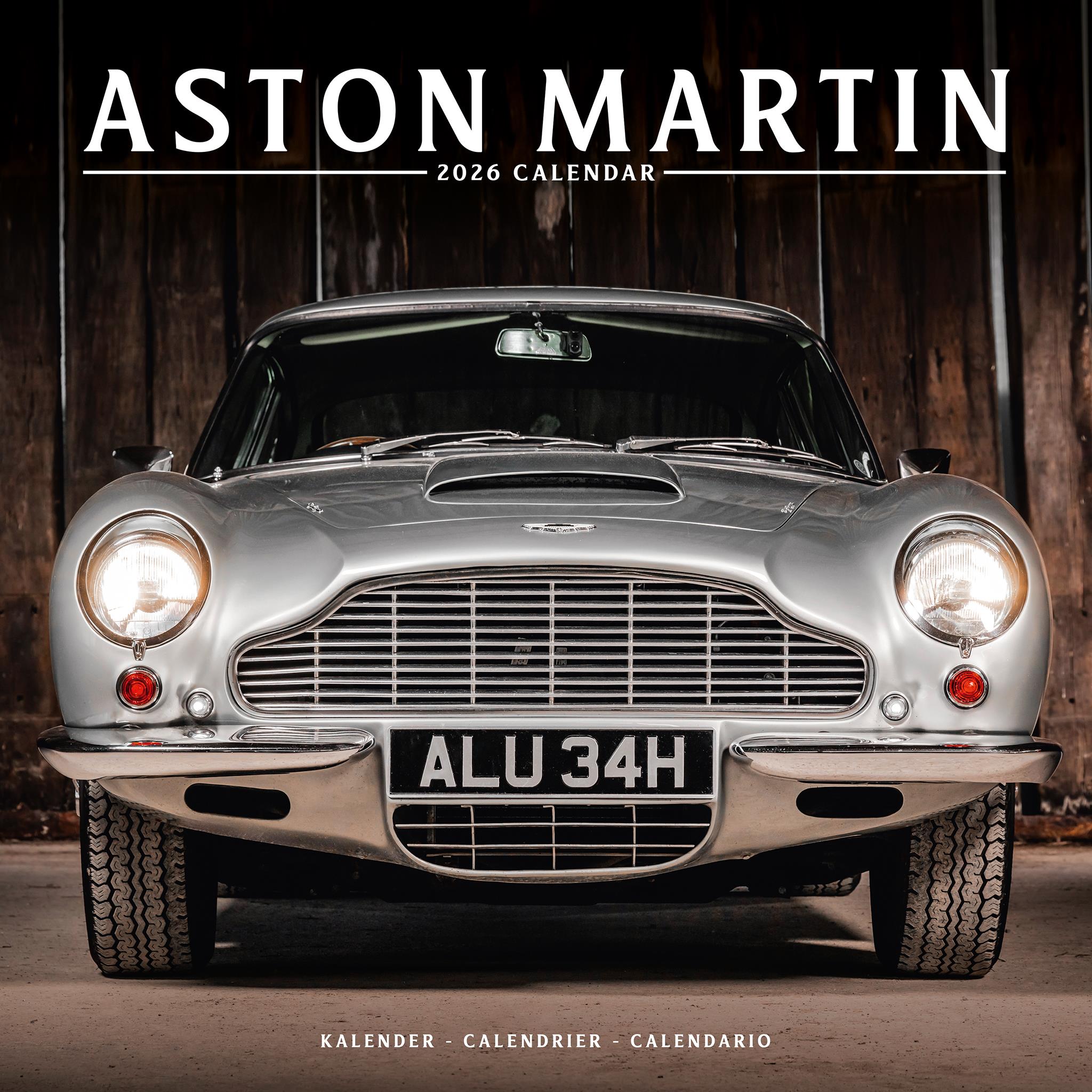 Calendrier mural Aston Martin 2026 - Disponible uniquement en ligne