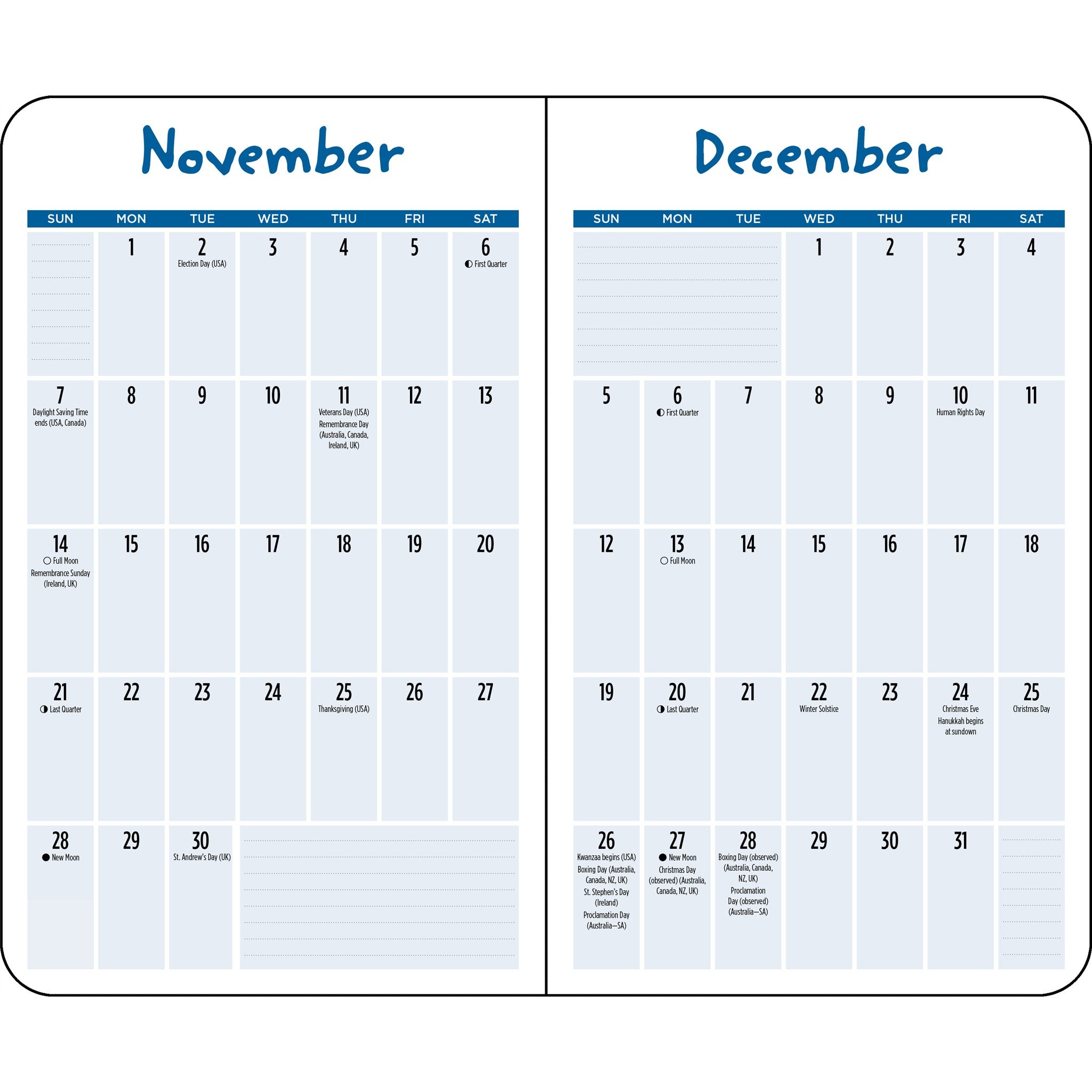Calendrier agenda 2027 : Pensées de chien