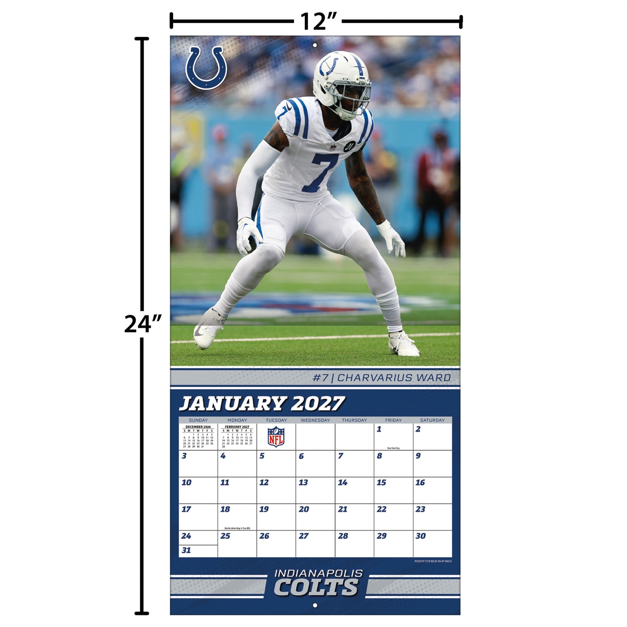 NFL Indianapolis Colts 2027 Wall Calendar - Online Only