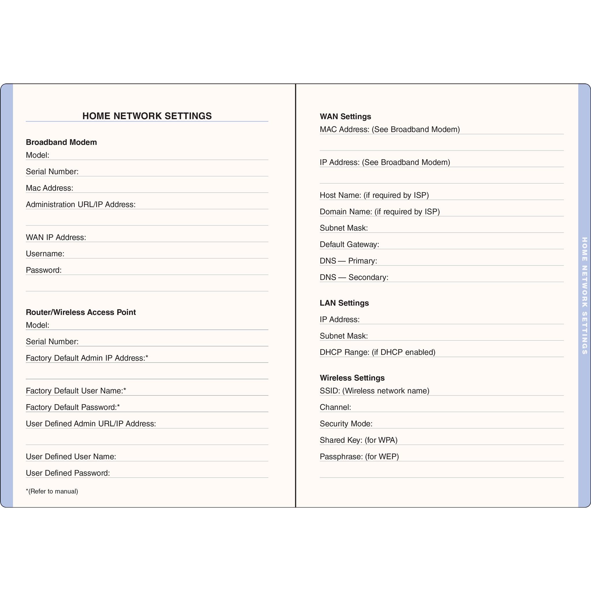 Internet Log Book Large Wildflower Garden - Online Only
