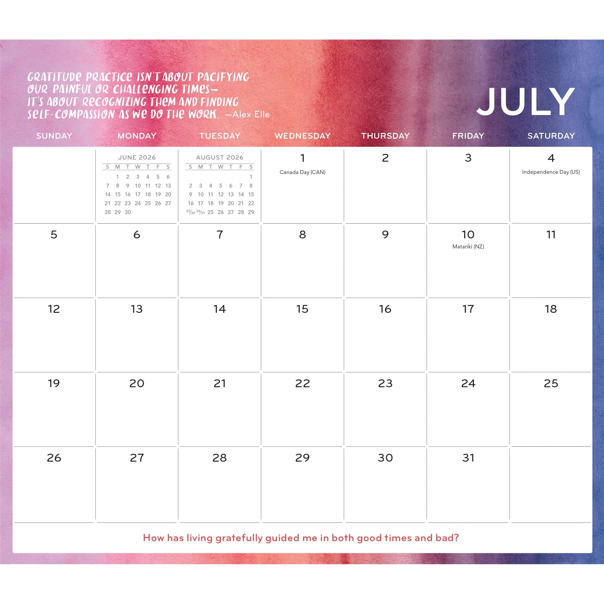 Everyday Gratitude 2026 Mini Magnetic Calendar - Online Only