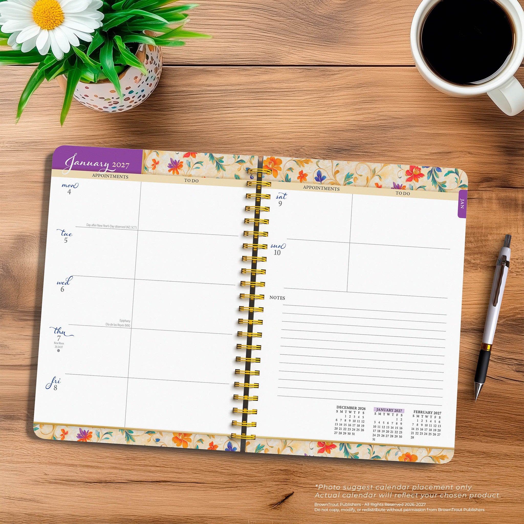 Tuscan Delight 2027 Engagement Calendar