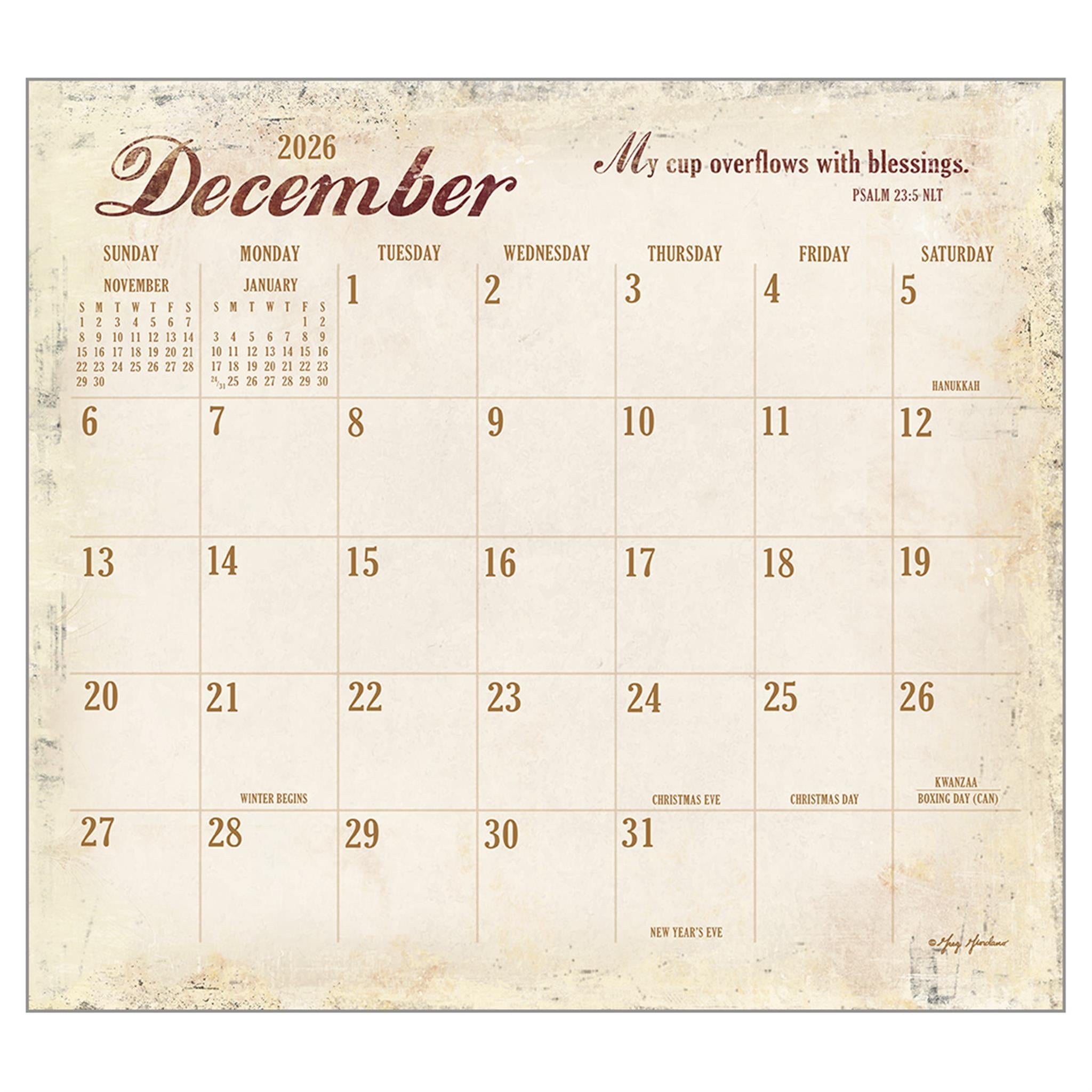 Heartland Blessings 2026 Deluxe Wall Calendar - Online Only