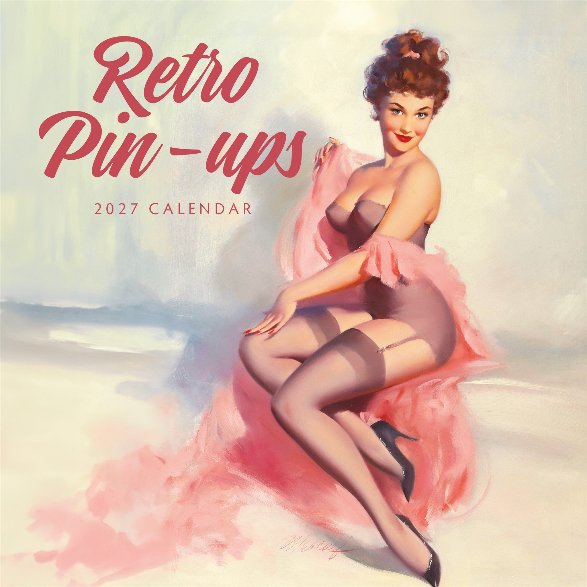 Retro Pin-ups 2027 Wall Calendar