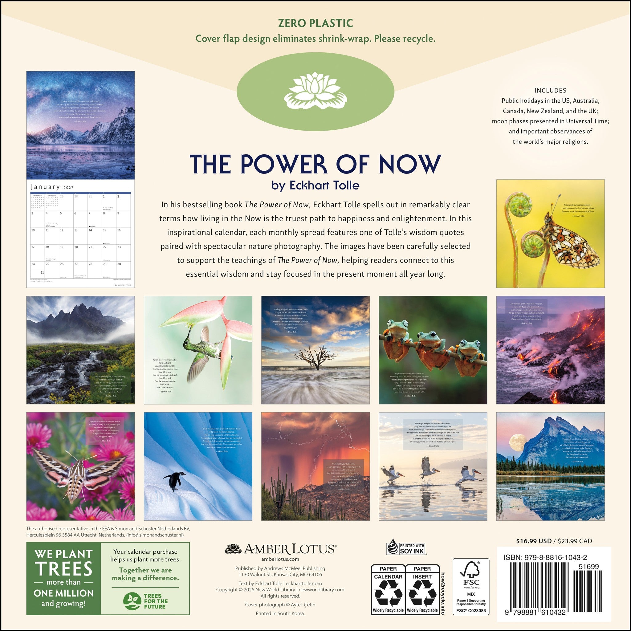 Power of Now 2027 Wall Calendar - Online Only