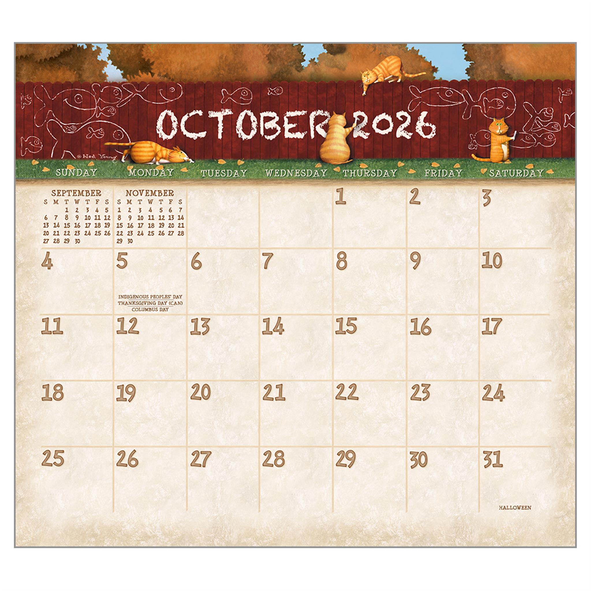 A Cats Life 2026 Deluxe Wall Calendar