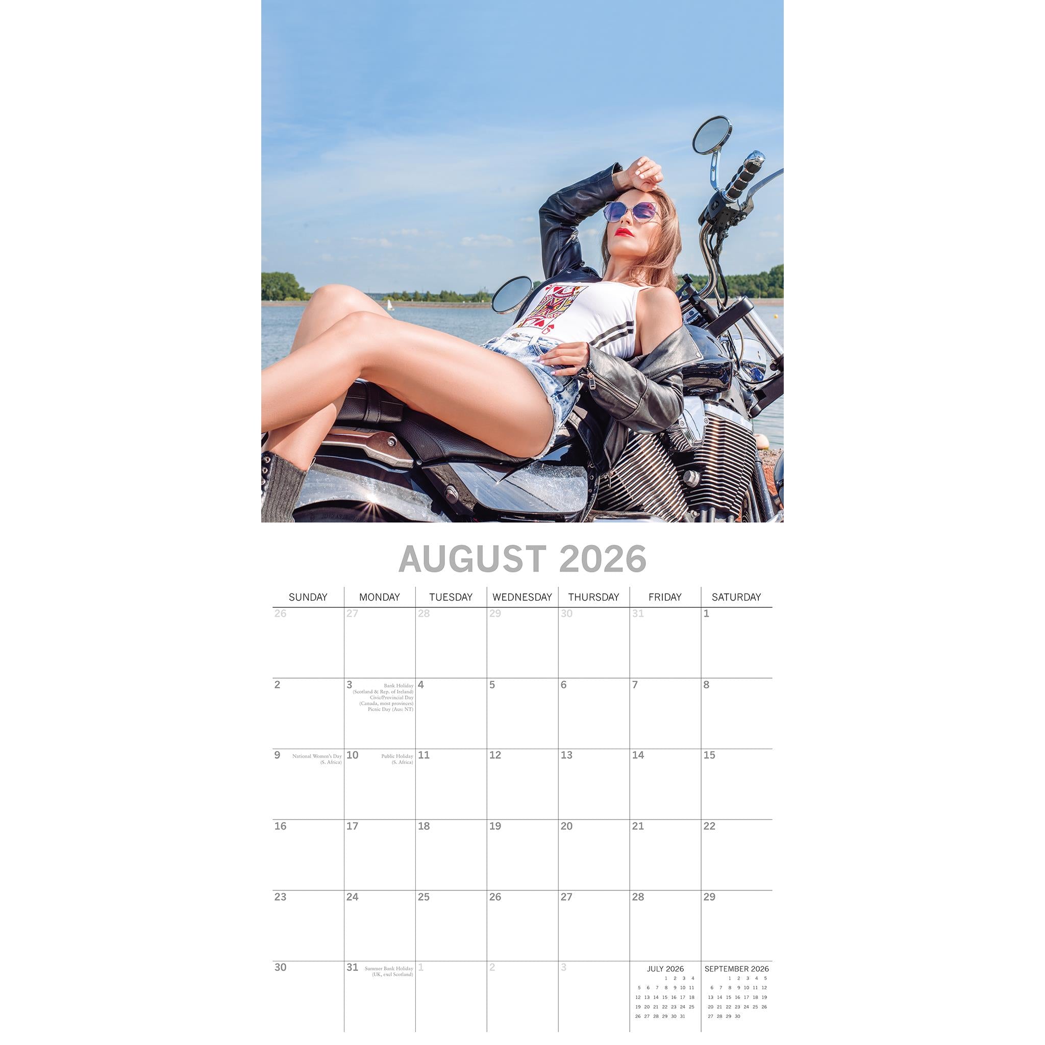 Calendrier mural Biker Babes 2026