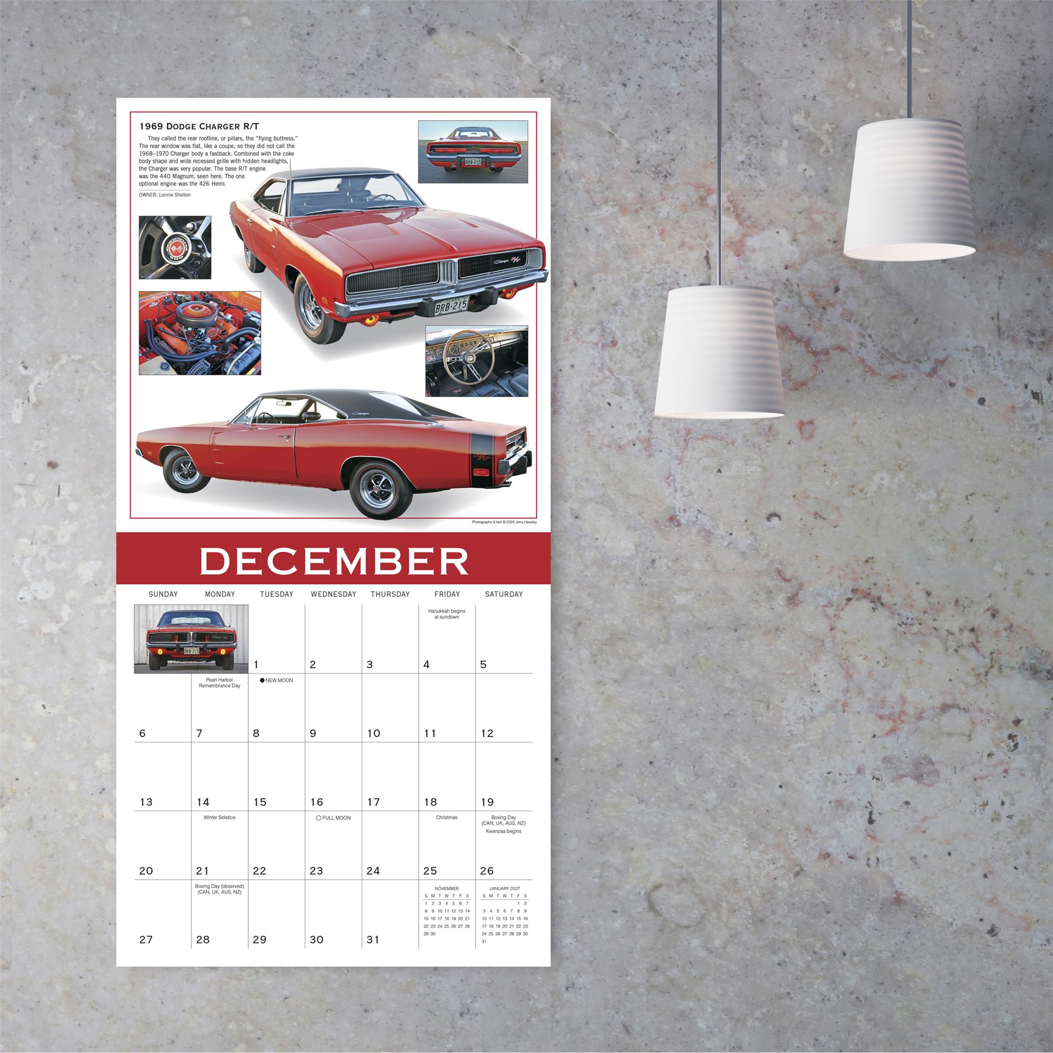 Classics Ultimate Automobiles 2026 Wall Calendar